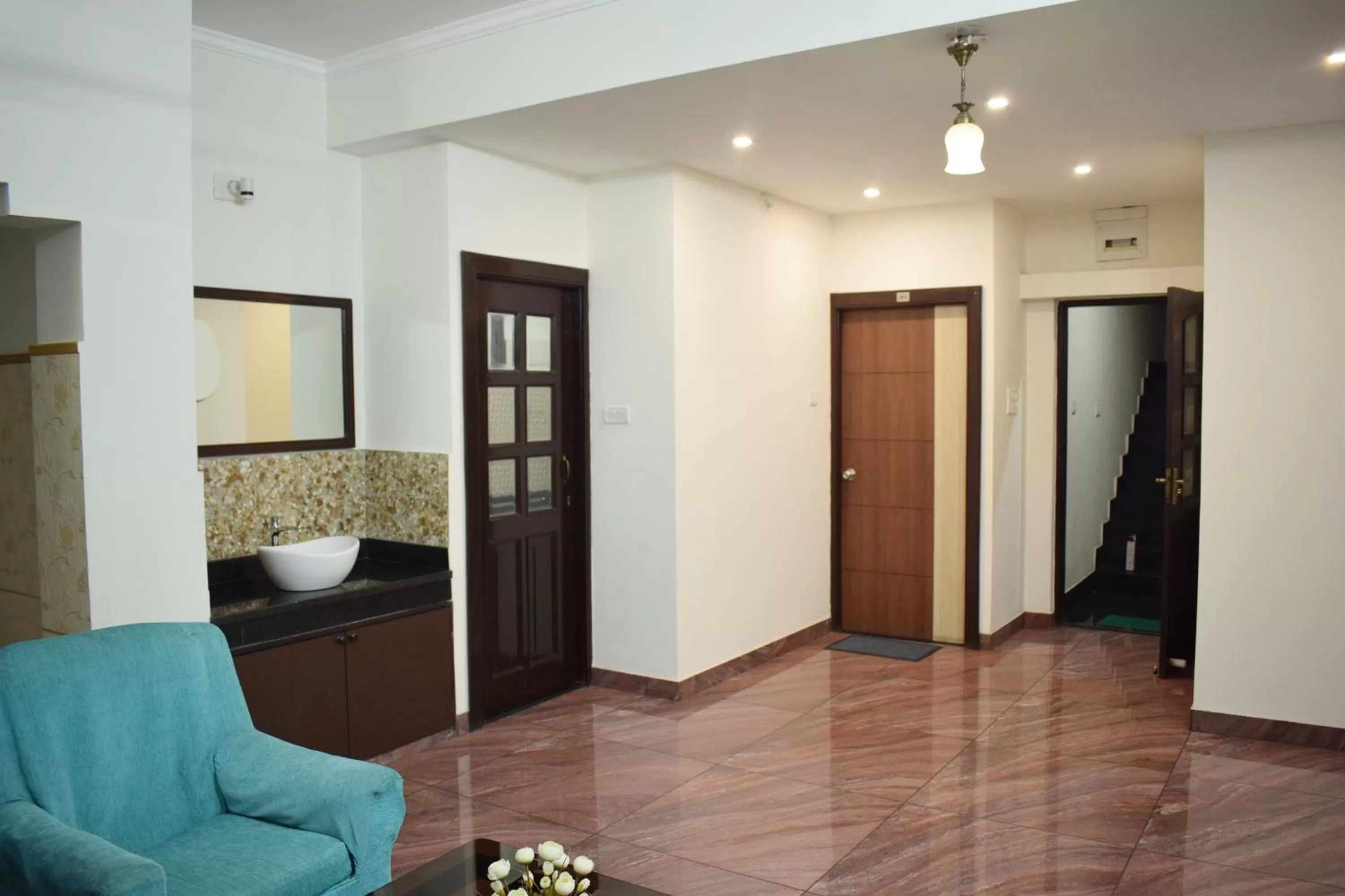 Seating area in Krishna Kunja " A Quiet & Peaceful Stay "