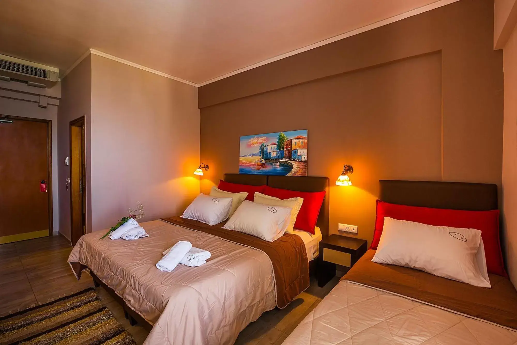 Bed in Kyparissia Beach Hotel
