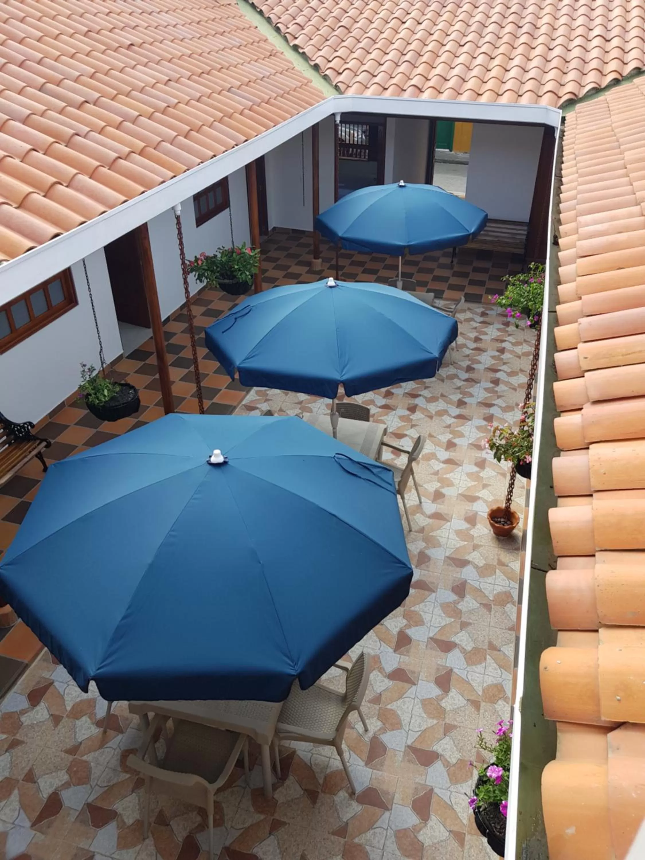 Patio in Hotel La Ceiba