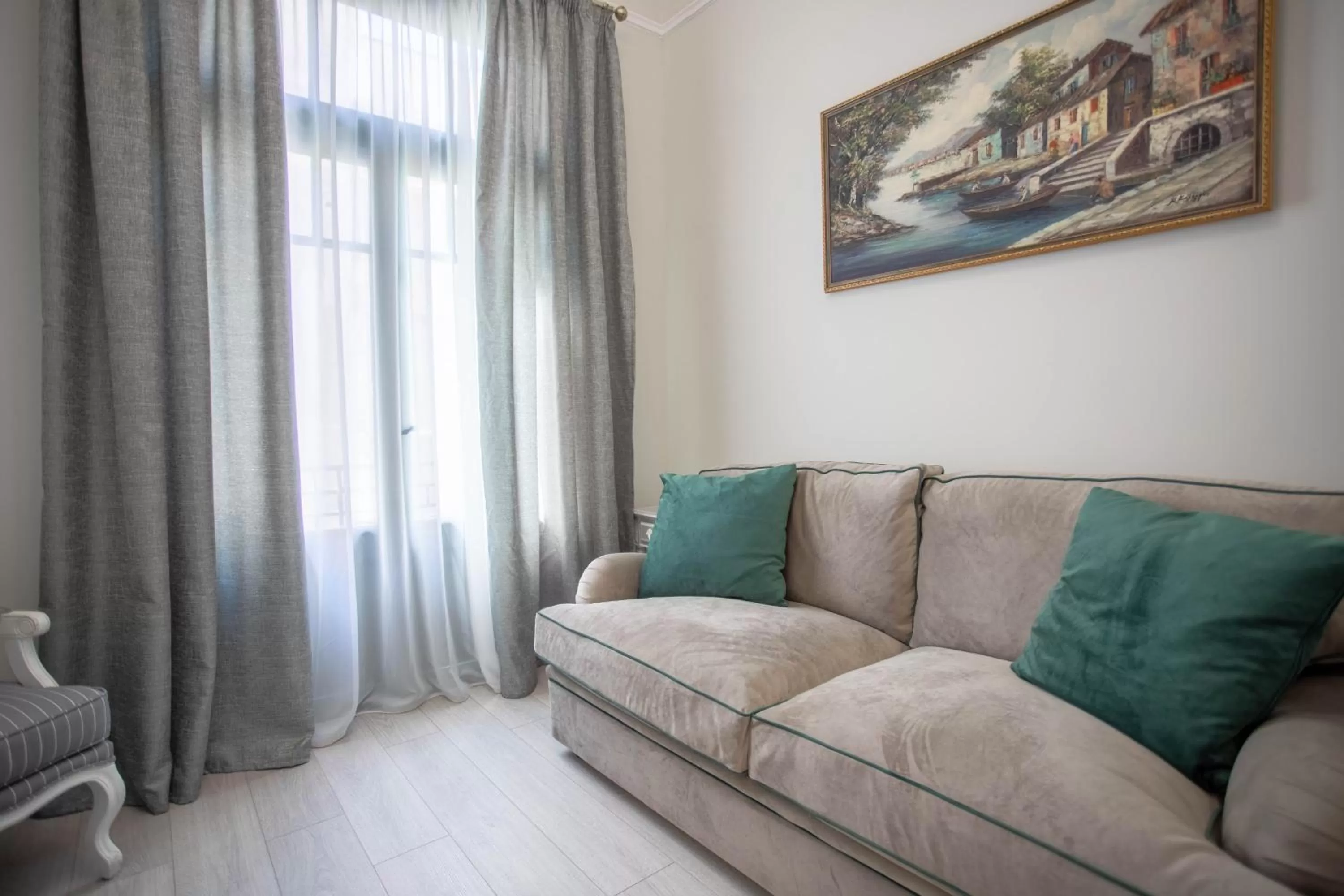 Seating area in Pandrosos Divine Suites