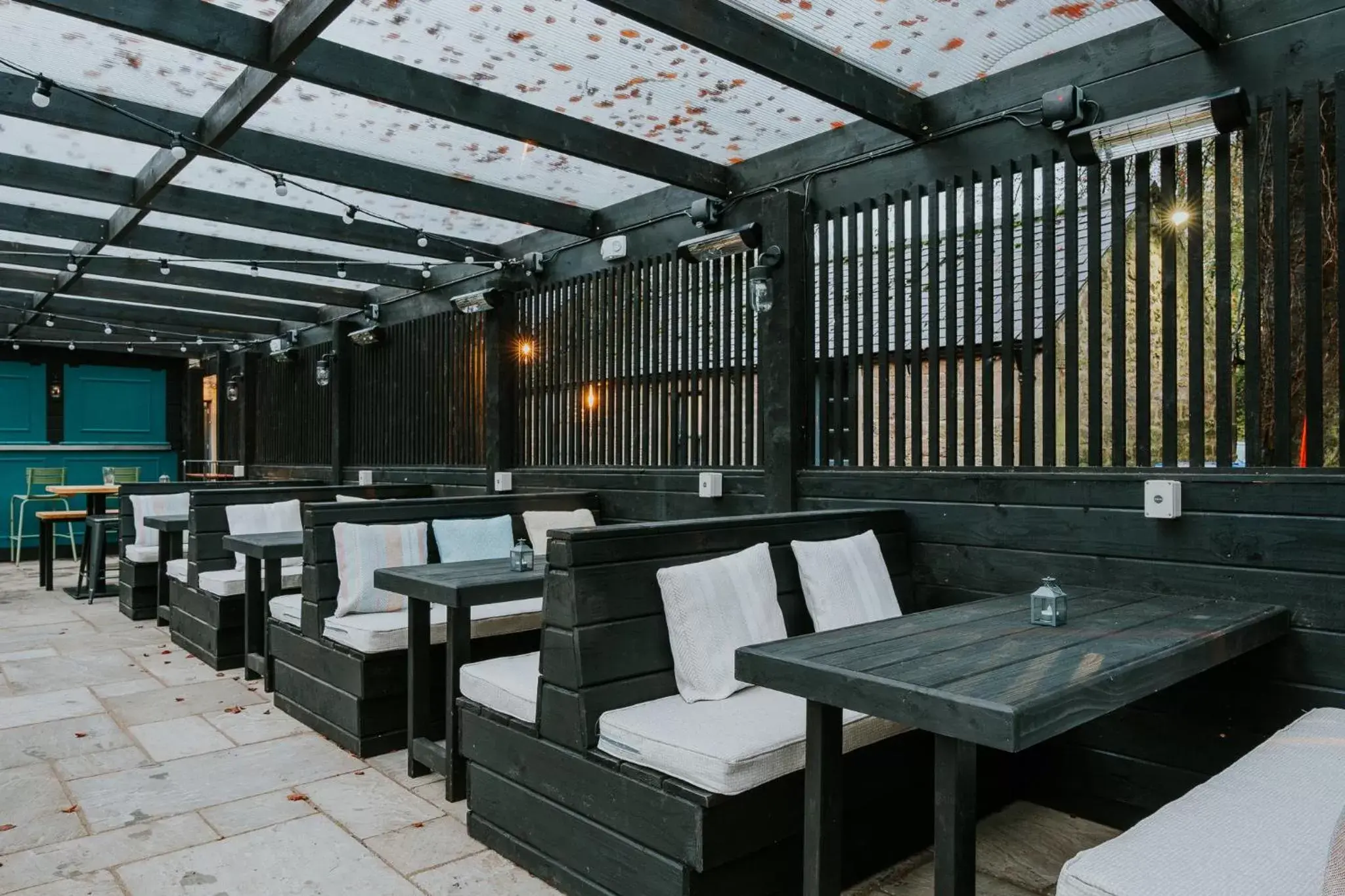 Balcony/Terrace, Restaurant/Places to Eat in Grouse & Claret, Matlock by Marston's Inns