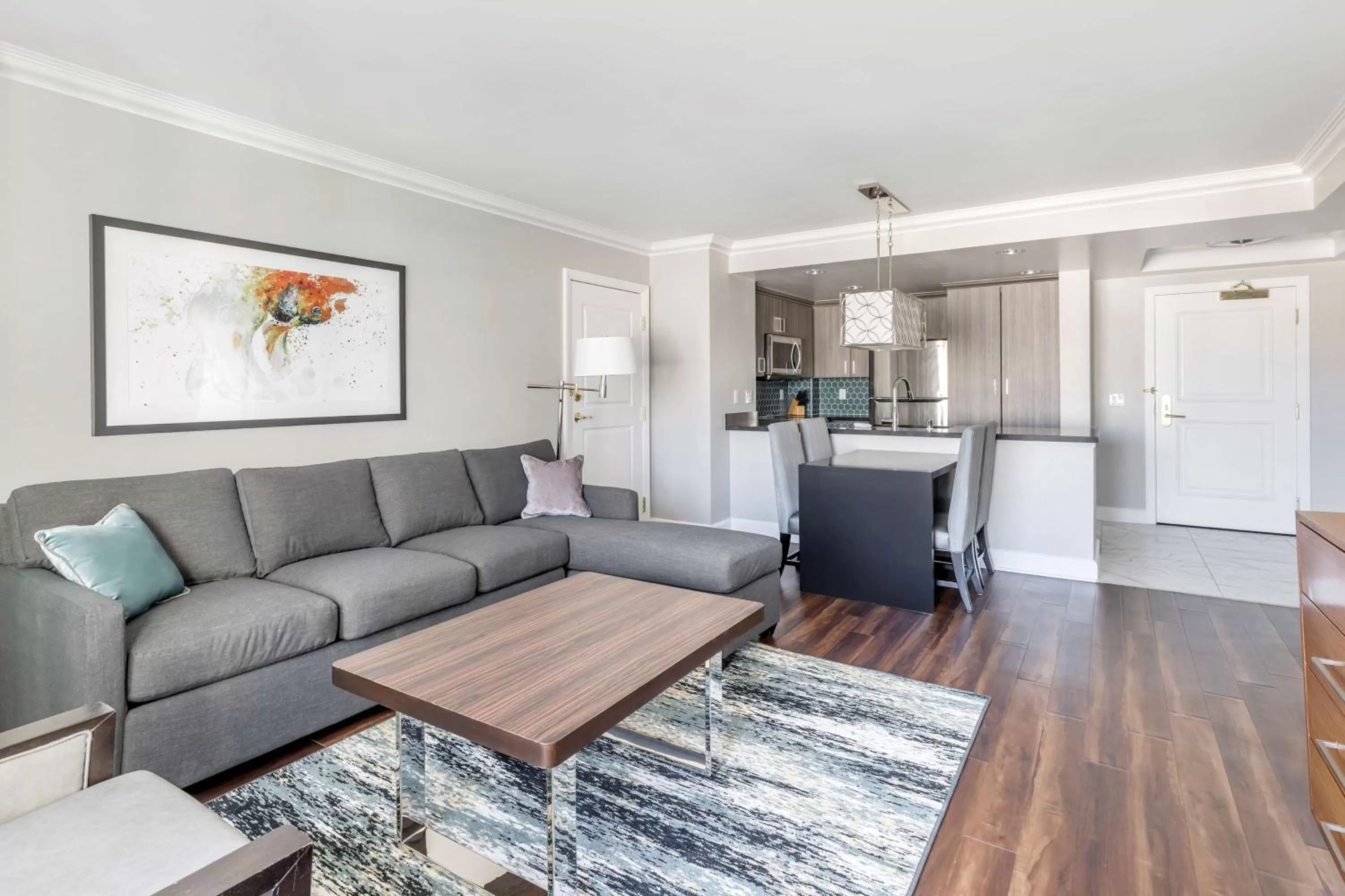 Living room in Hilton Grand Vacations Club on the Las Vegas Strip