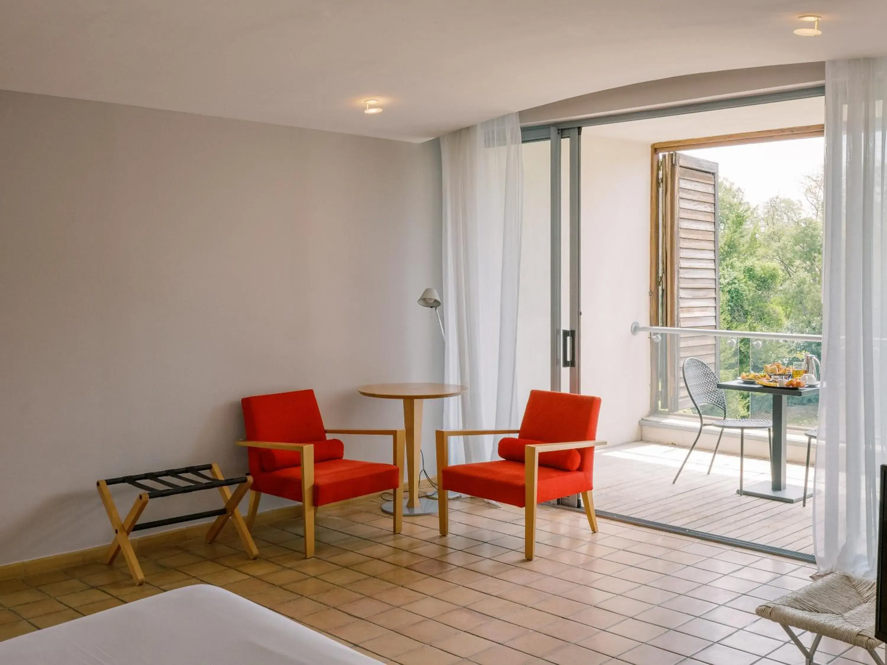 Balcony/Terrace, Seating Area in Hôtel de l'Image