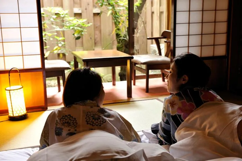Seating area, Bed in Hida Takayama Hodakaso Yamano Iori