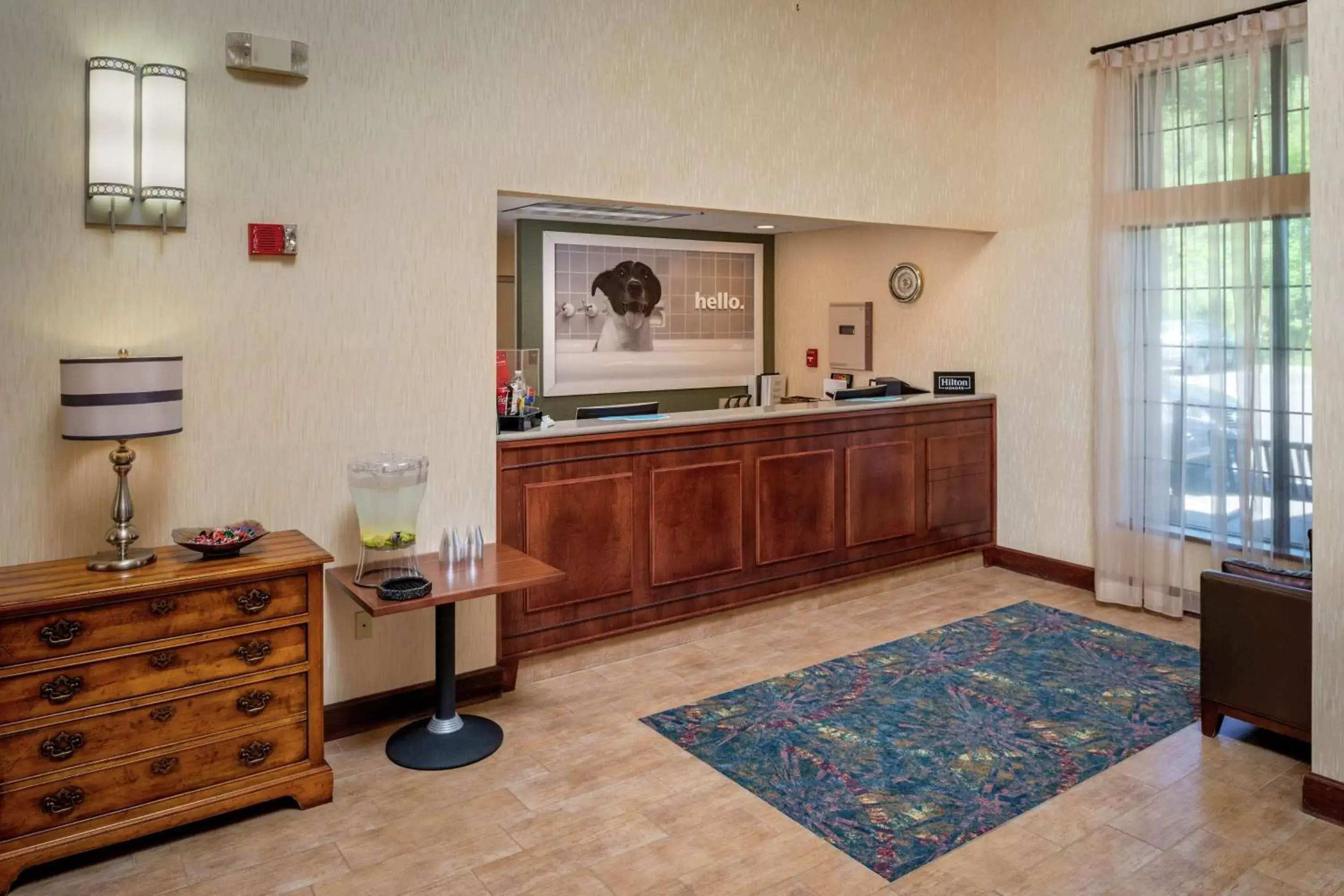 Lobby or reception, Kitchen/Kitchenette in Hampton Inn & Suites Binghamton/Vestal