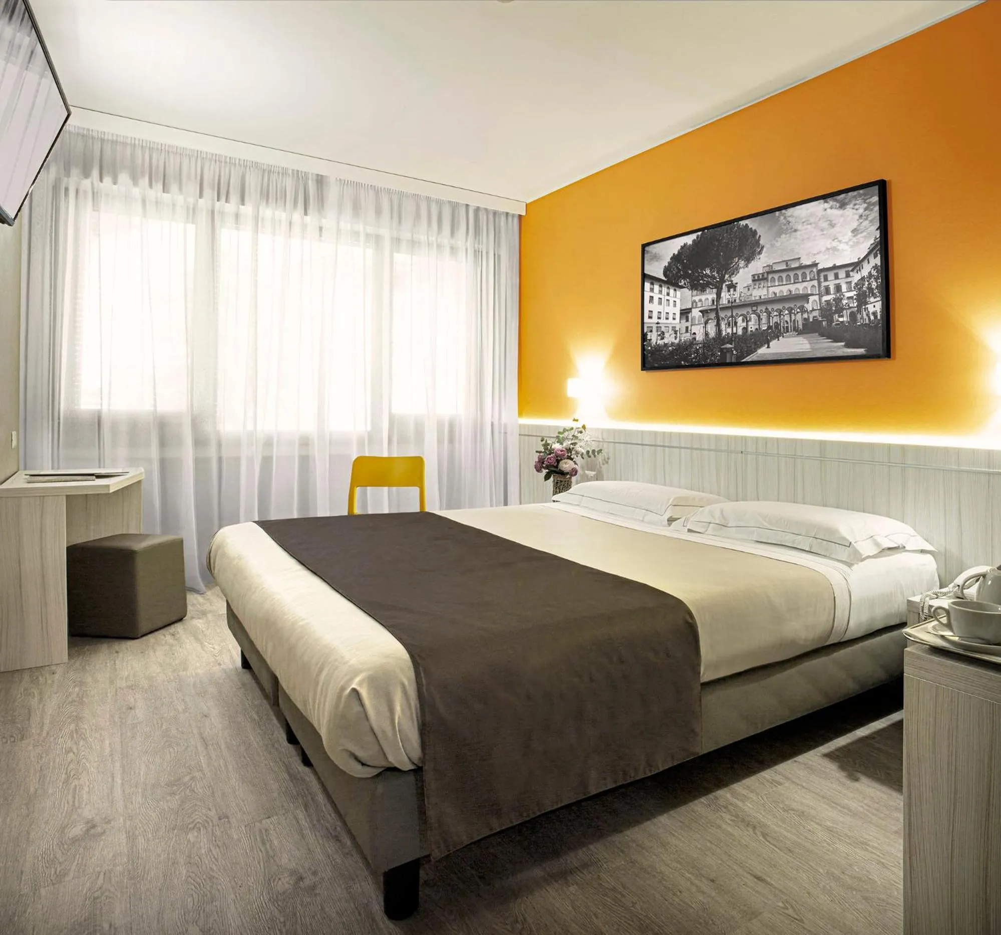 Bed in Hotel Raffaello