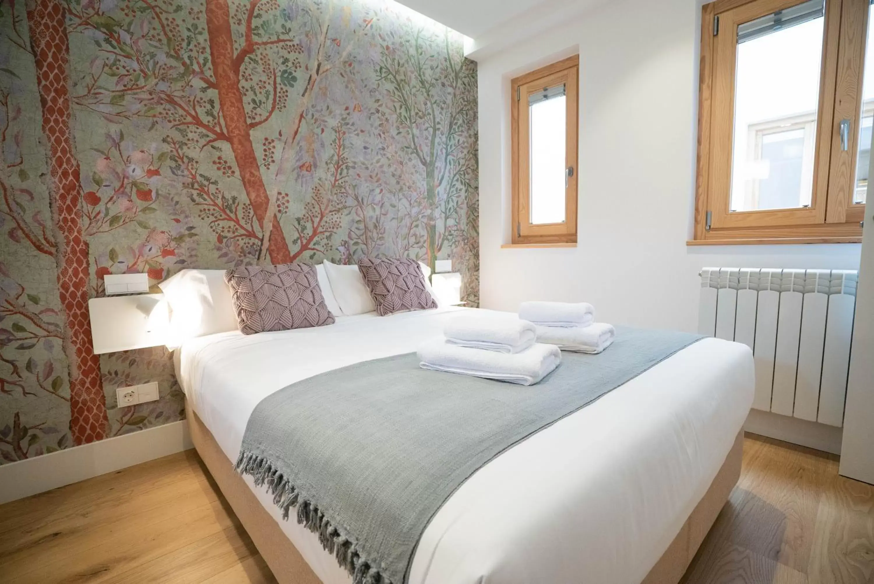 Bed in SmartRental Madrid Gran Via Apartments
