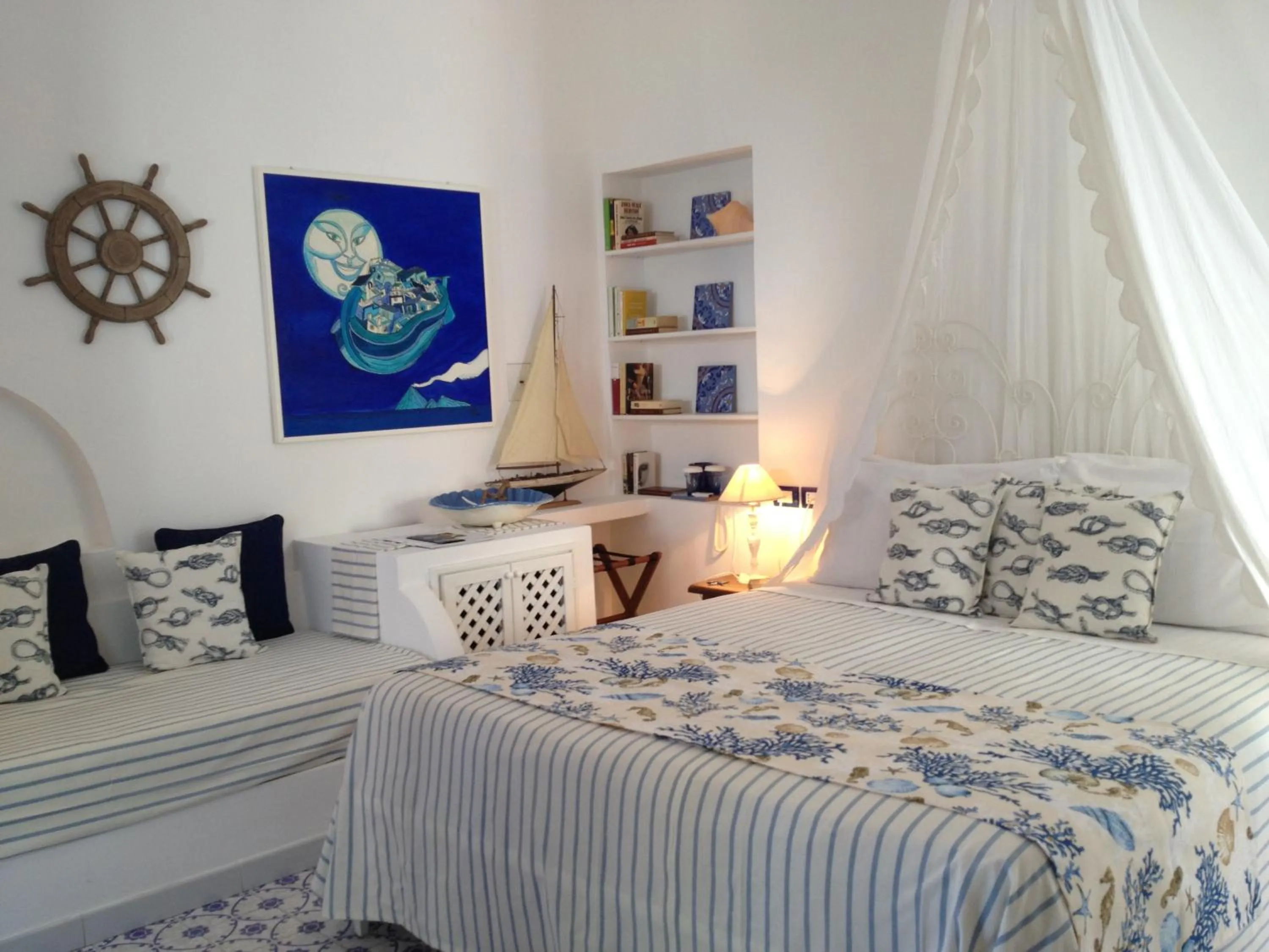 Bed in Hotel Lisca Bianca