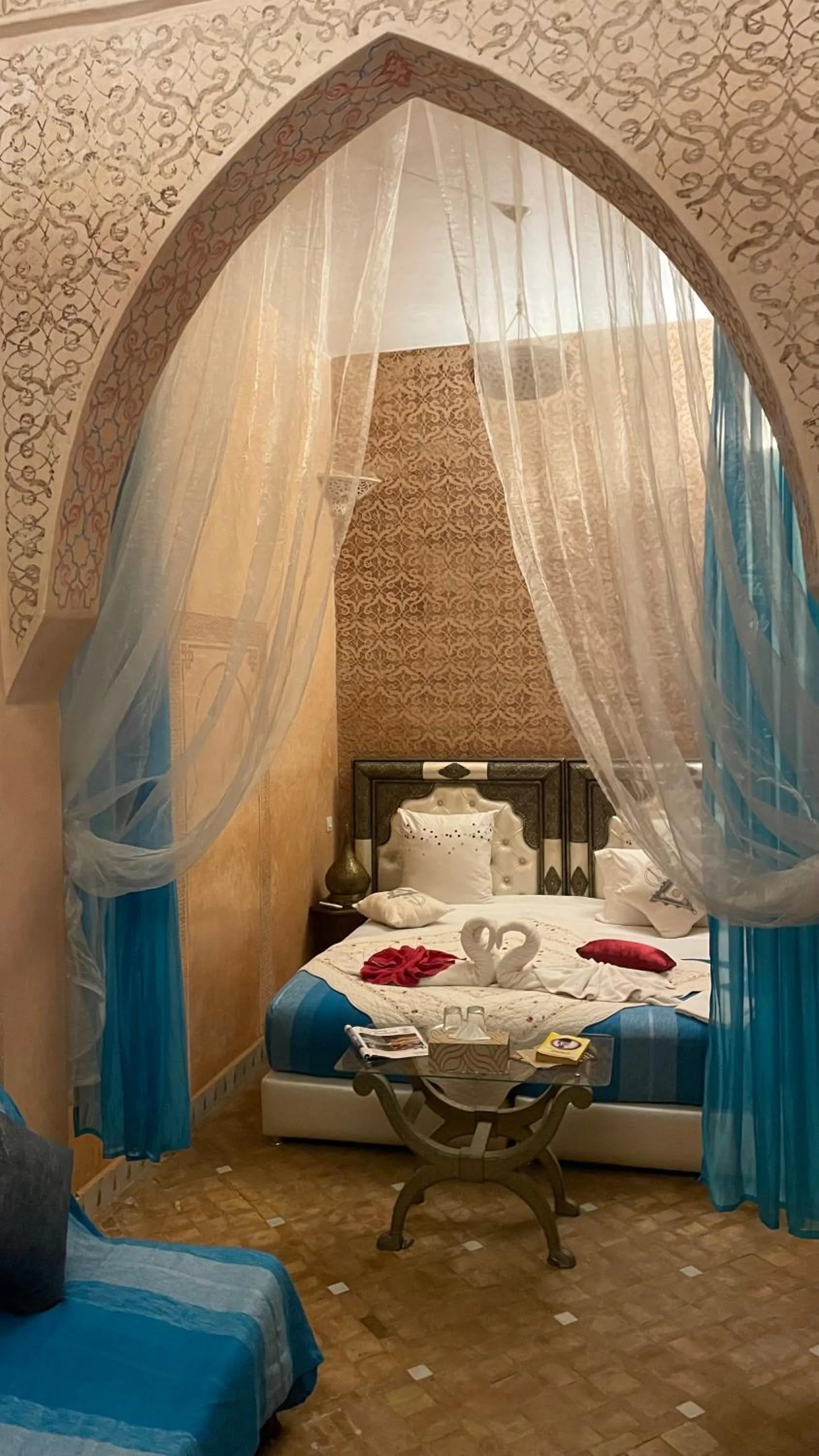 Bed in Riad Rêves D'orient & Spa