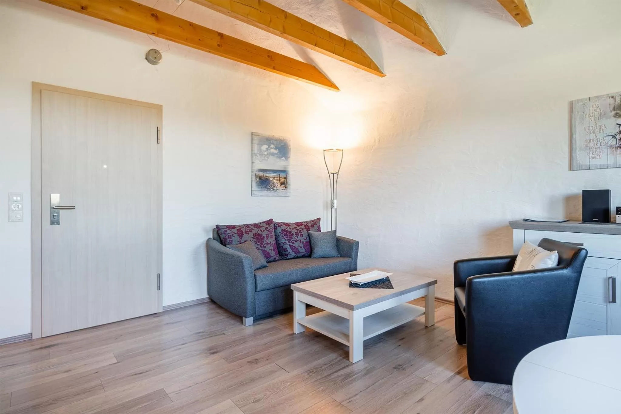 Living room in Villa Moorstern am Badesee Tannenhausen