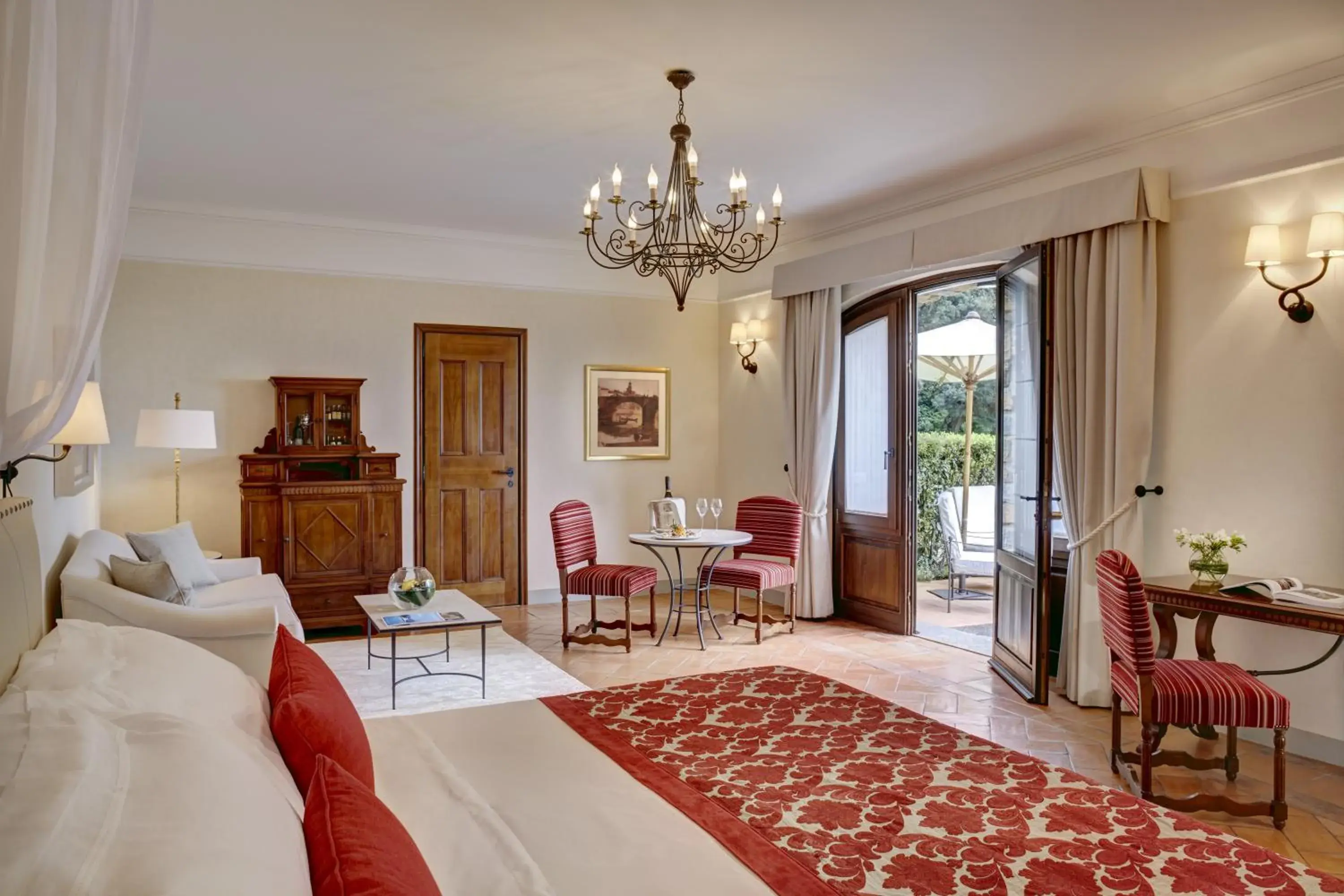 Bedroom, Seating Area in Villa San Michele, A Belmond Hotel, Florence