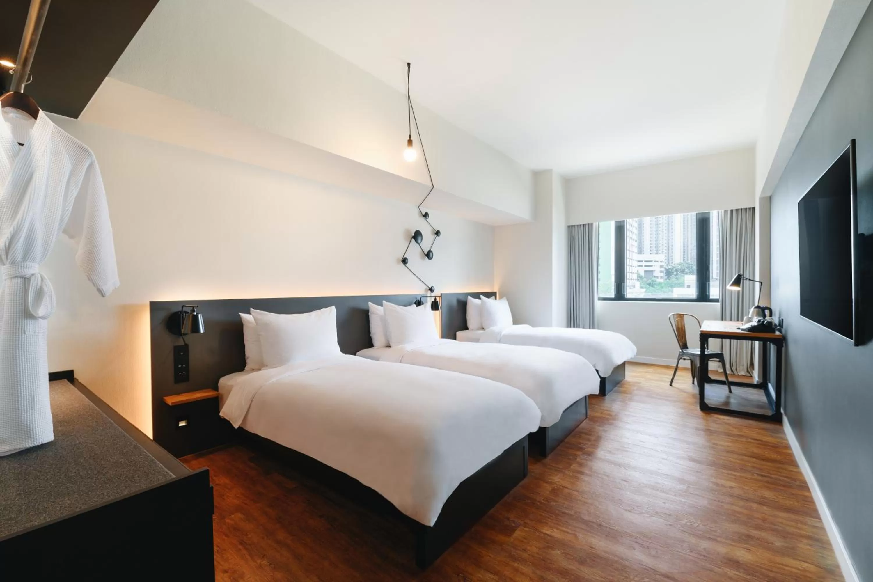 Bed in Pentahotel Hong Kong, Tuen Mun