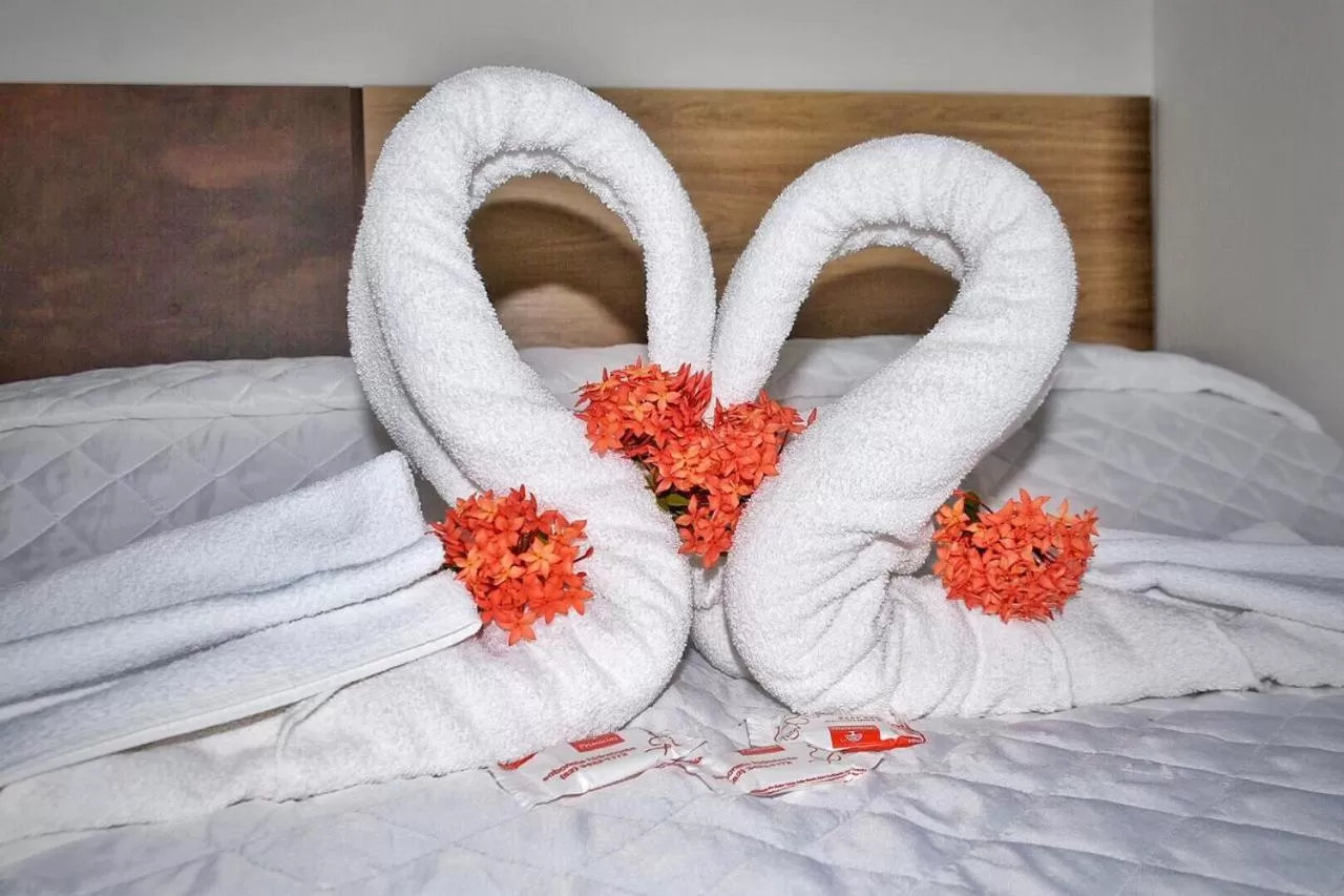 Bed in Pousada Viva Maragogi