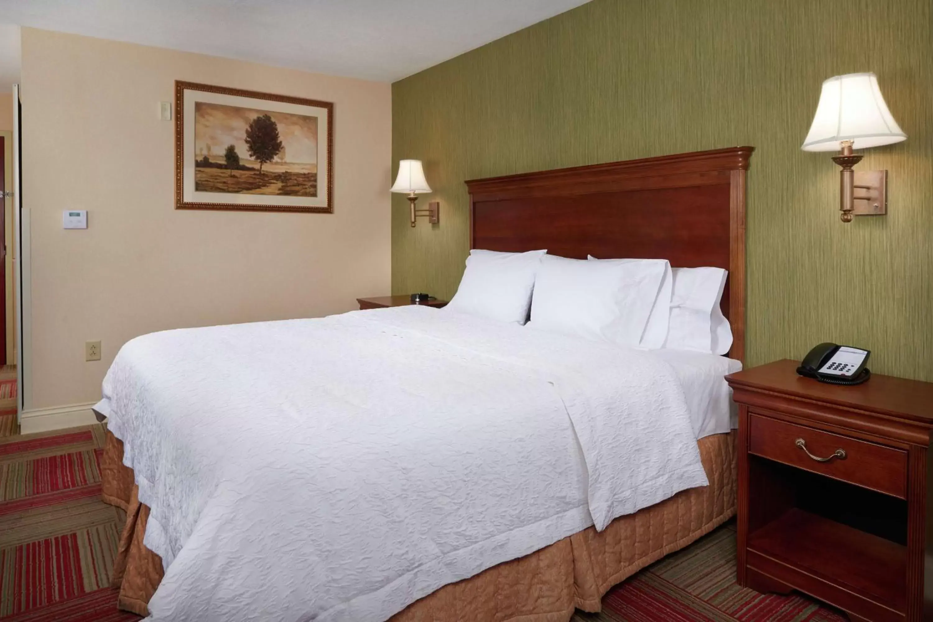 Bed in Hampton Inn & Suites Roswell