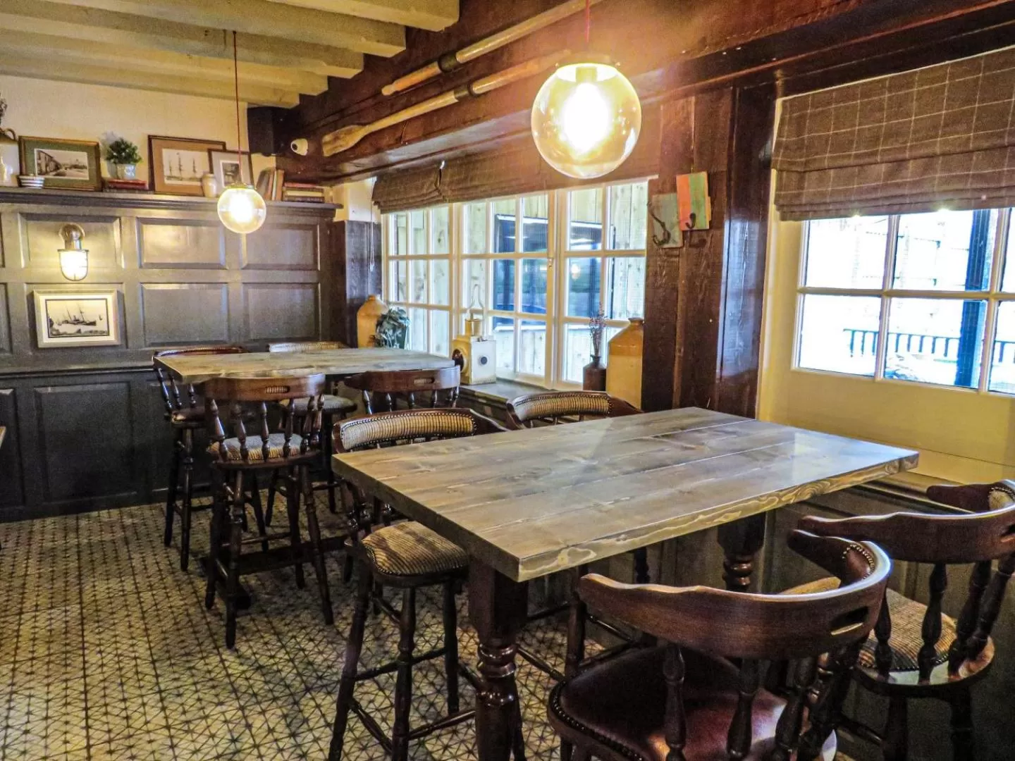 Dining area in The Spice Ship