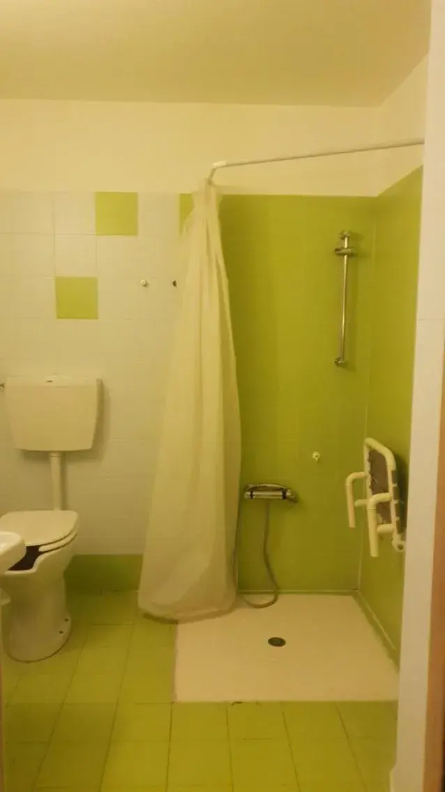 Toilet, Bathroom in Hotel Sharing