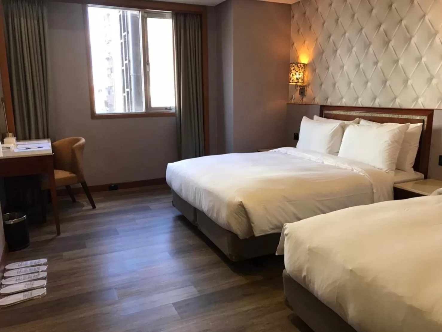 Bed in Hej Taipei Arena Hotel