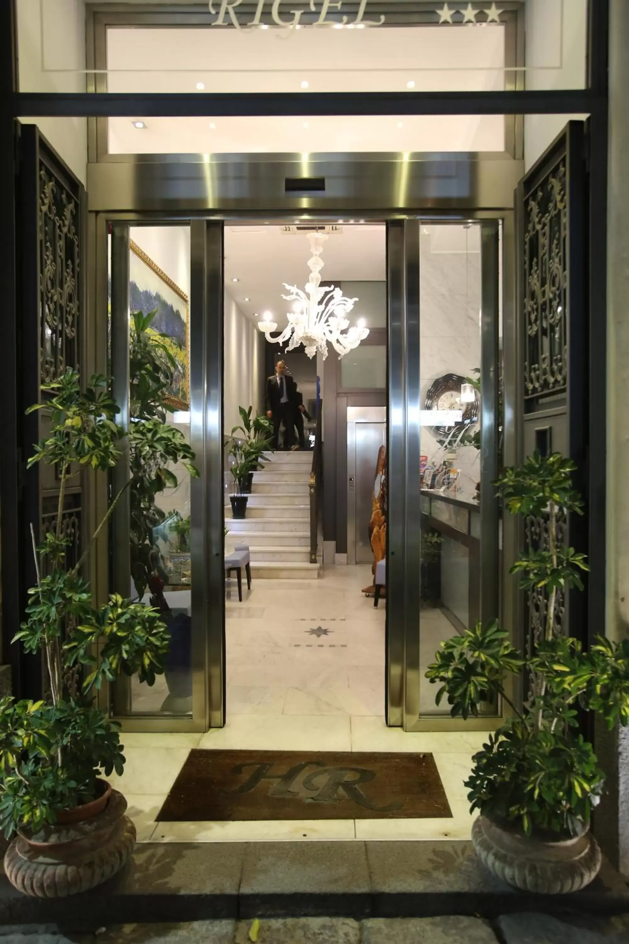 Facade/entrance in Rigel Hotel
