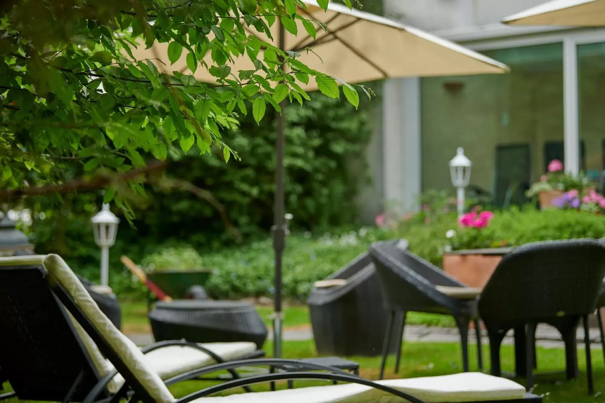 Garden, Restaurant/Places to Eat in Hotel Bristol Relais du Silence Superior