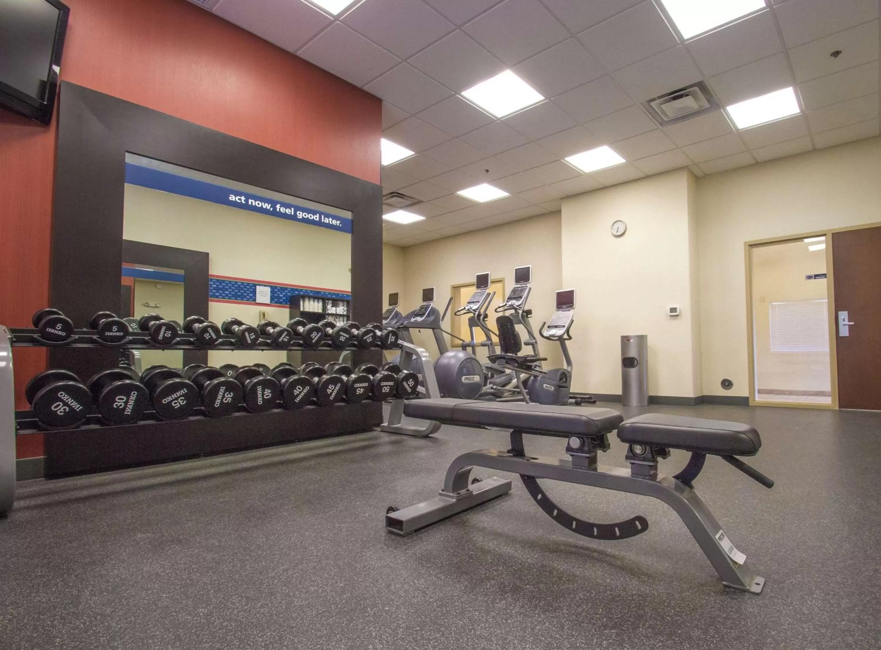 Fitness centre/facilities in Hampton Inn Greenville