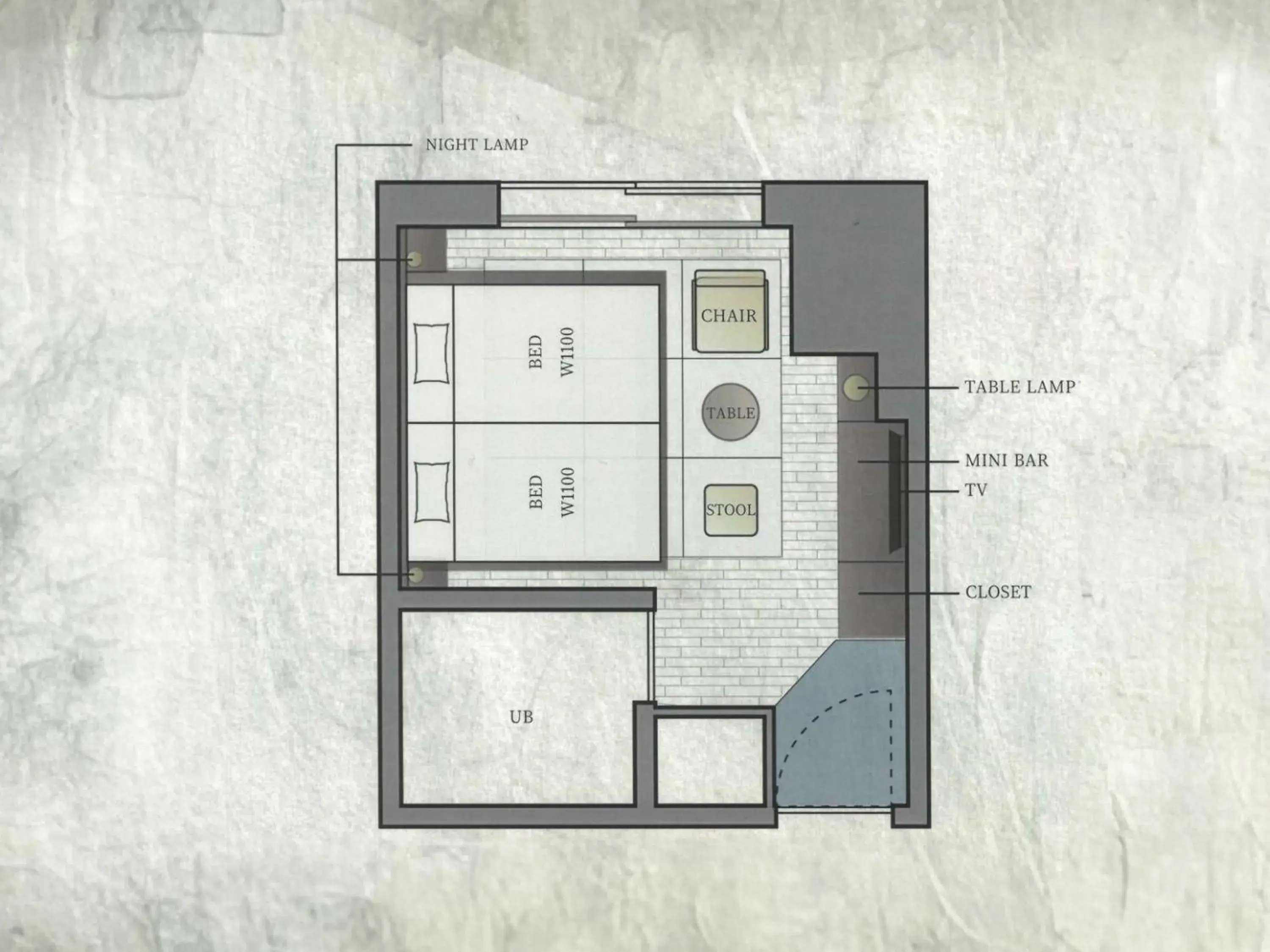 Floor Plan in Hotel Resol Kyoto Kawaramachi Sanjo