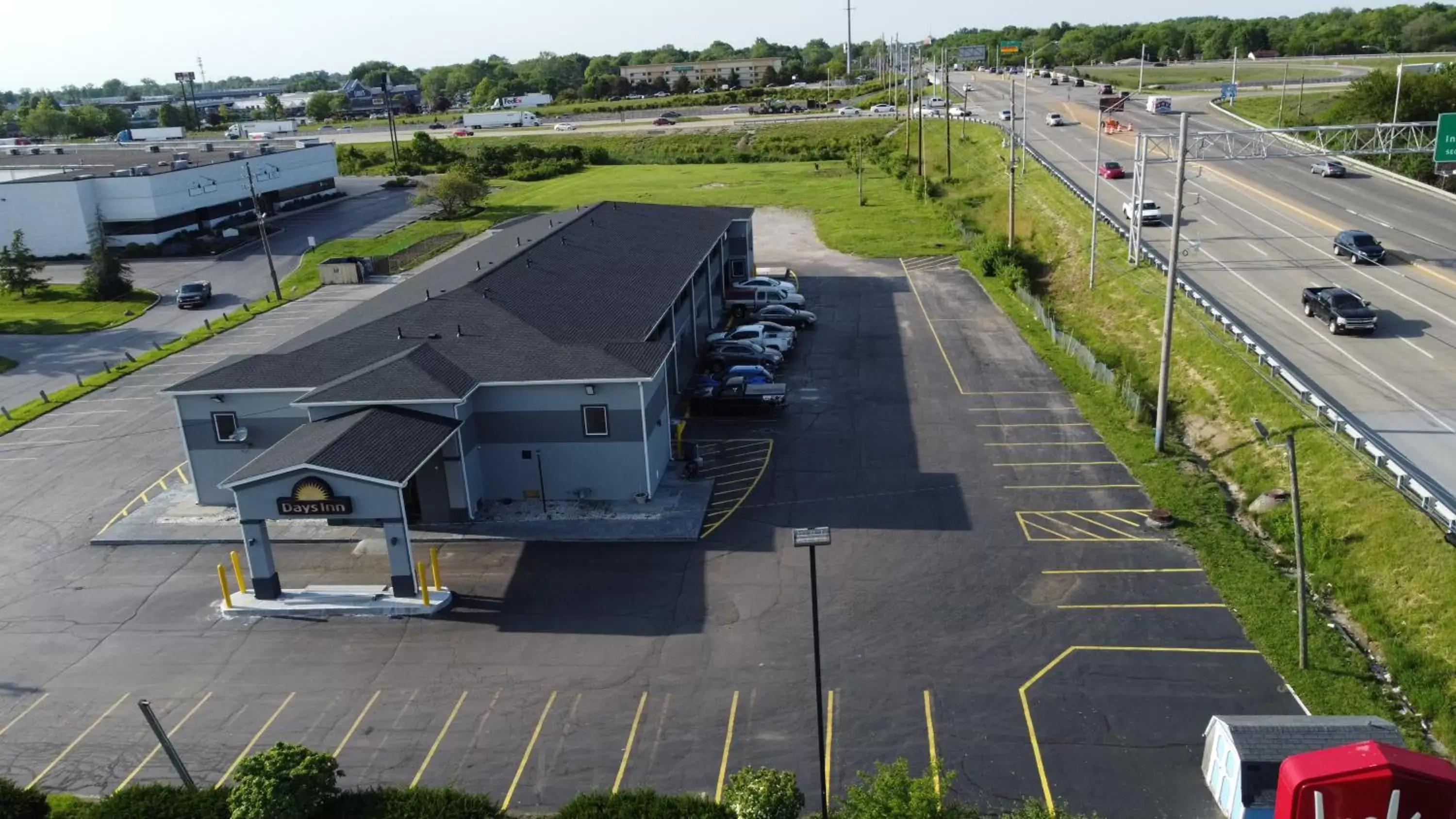 Property building, Bird's-eye View in Days Inn by Wyndham Indianapolis East Post Road