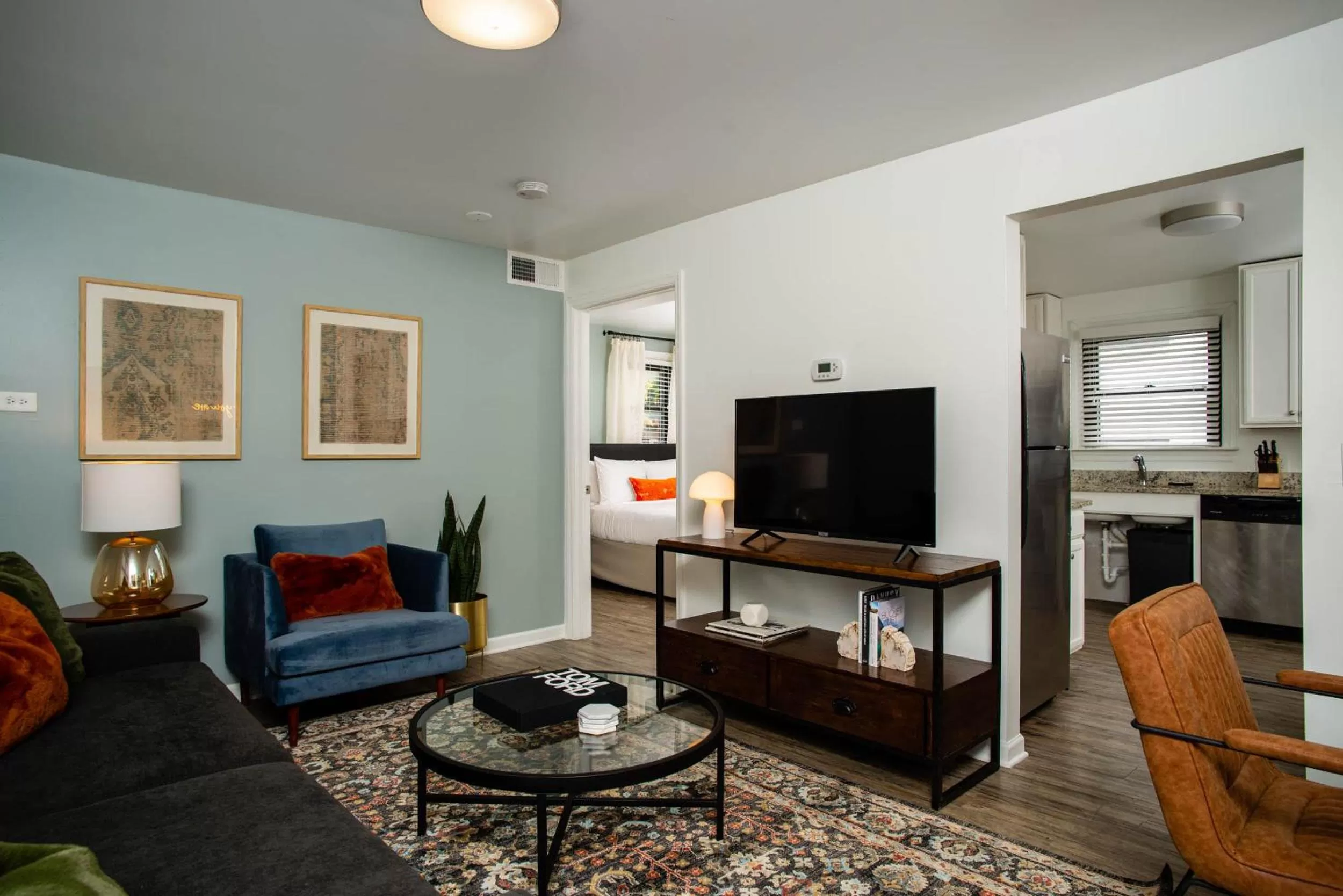 Seating Area in Abode Nashville - Marathon Village Near Downtown