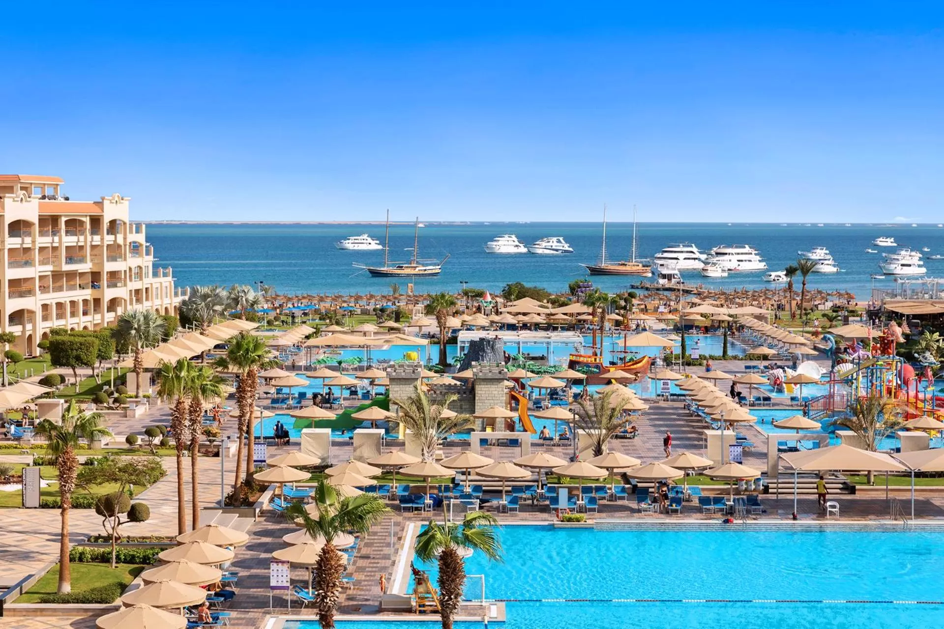 Sea view in Pickalbatros White Beach Resort - Hurghada