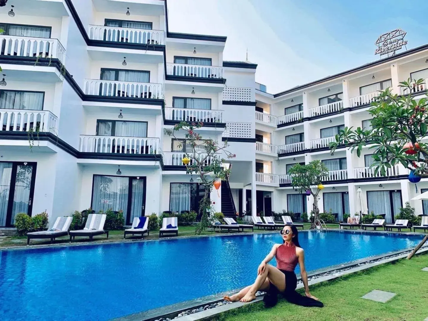 Pool view, Swimming Pool in Gem Riverside Hotel Hoi An