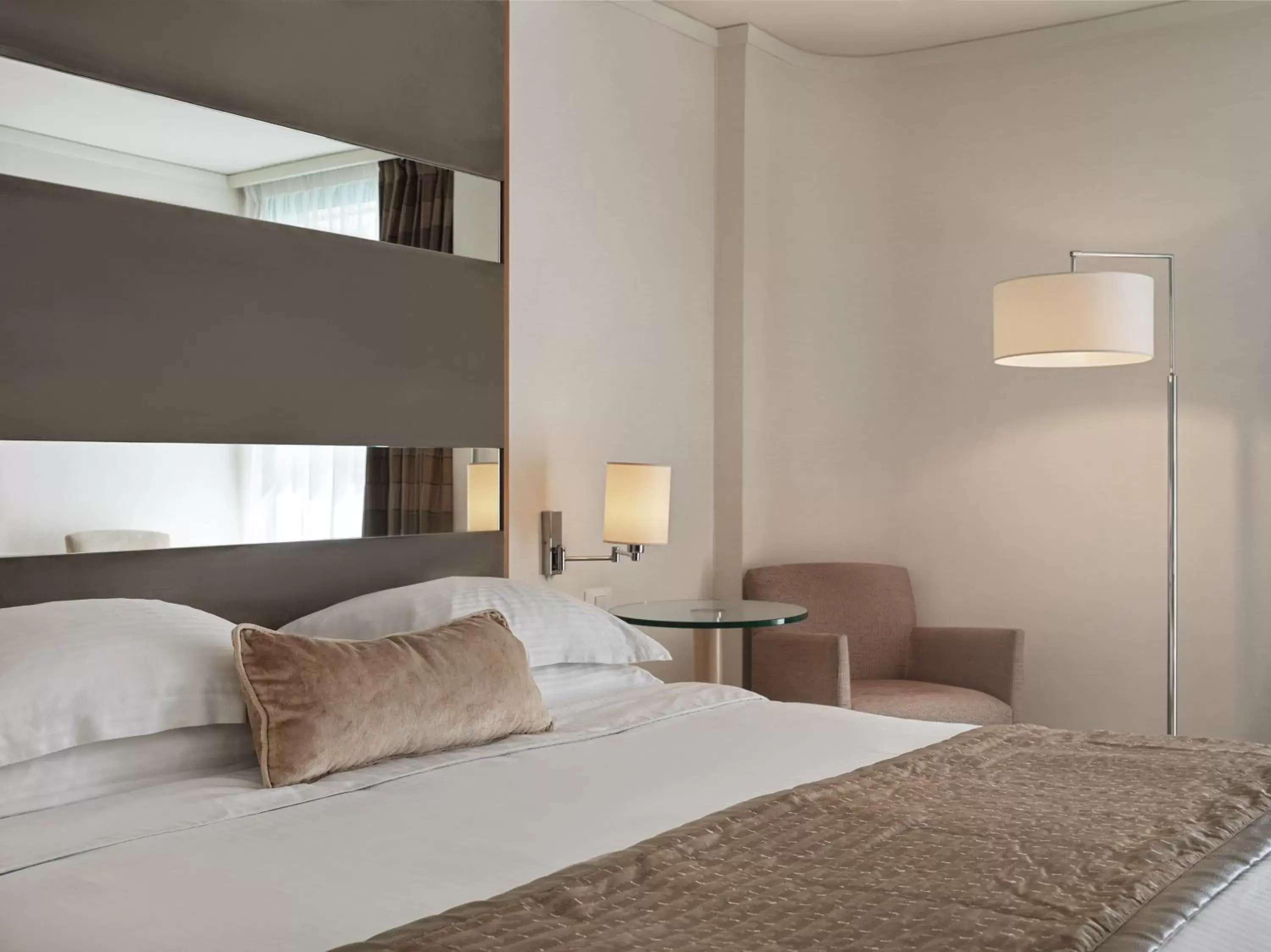 Bed in Galaxy Iraklio Hotel