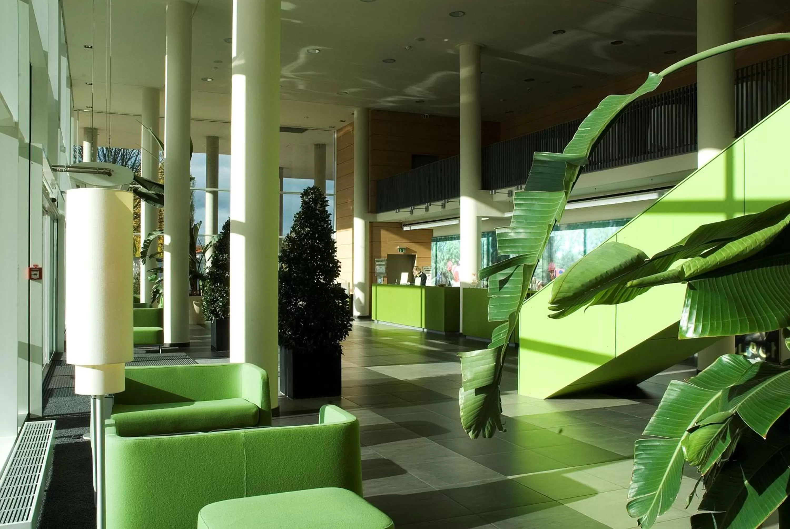 Lobby or reception in ATLANTIC Hotel Galopprennbahn