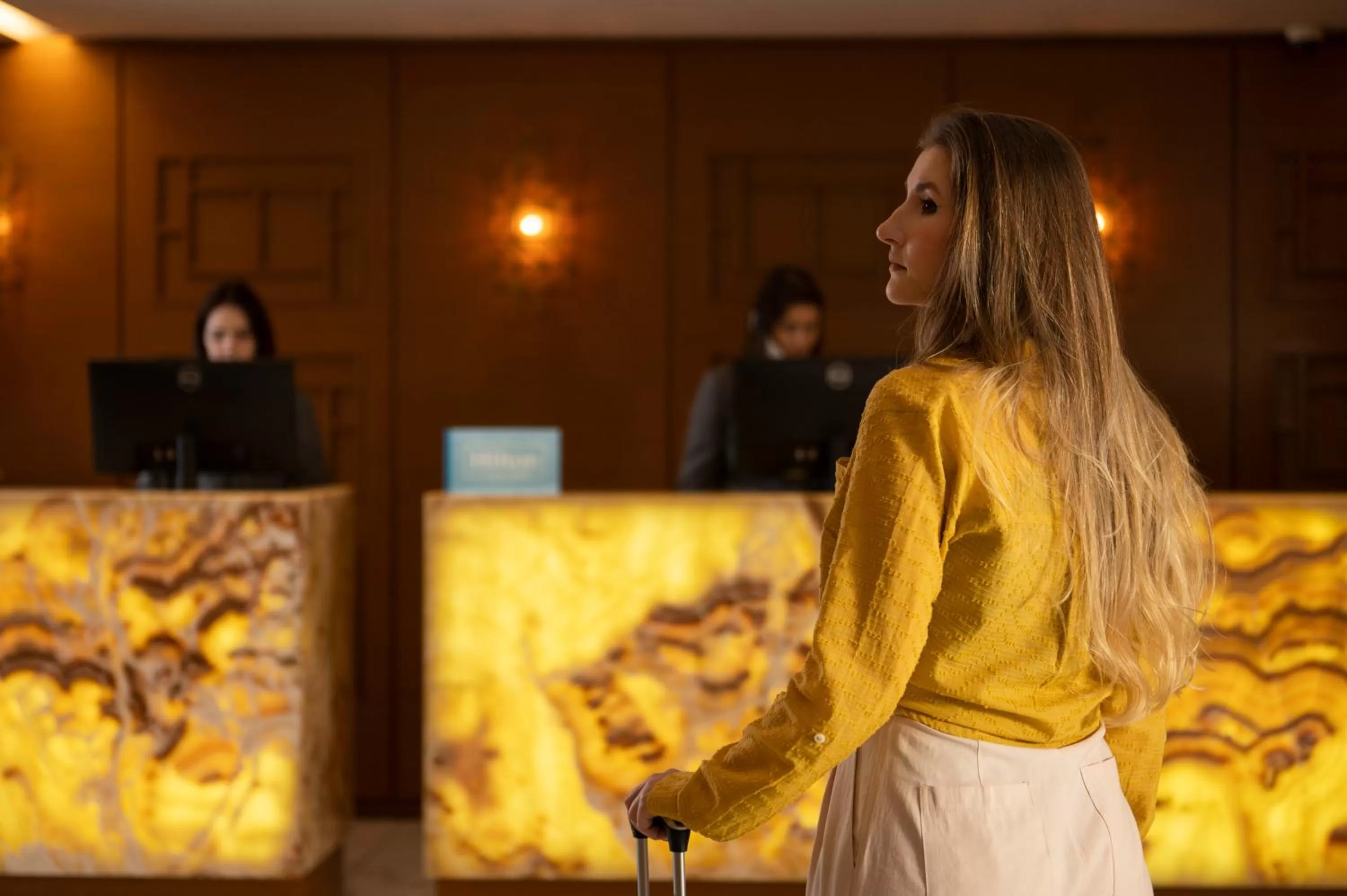 Lobby or reception in Hilton Porto Alegre, Brazil