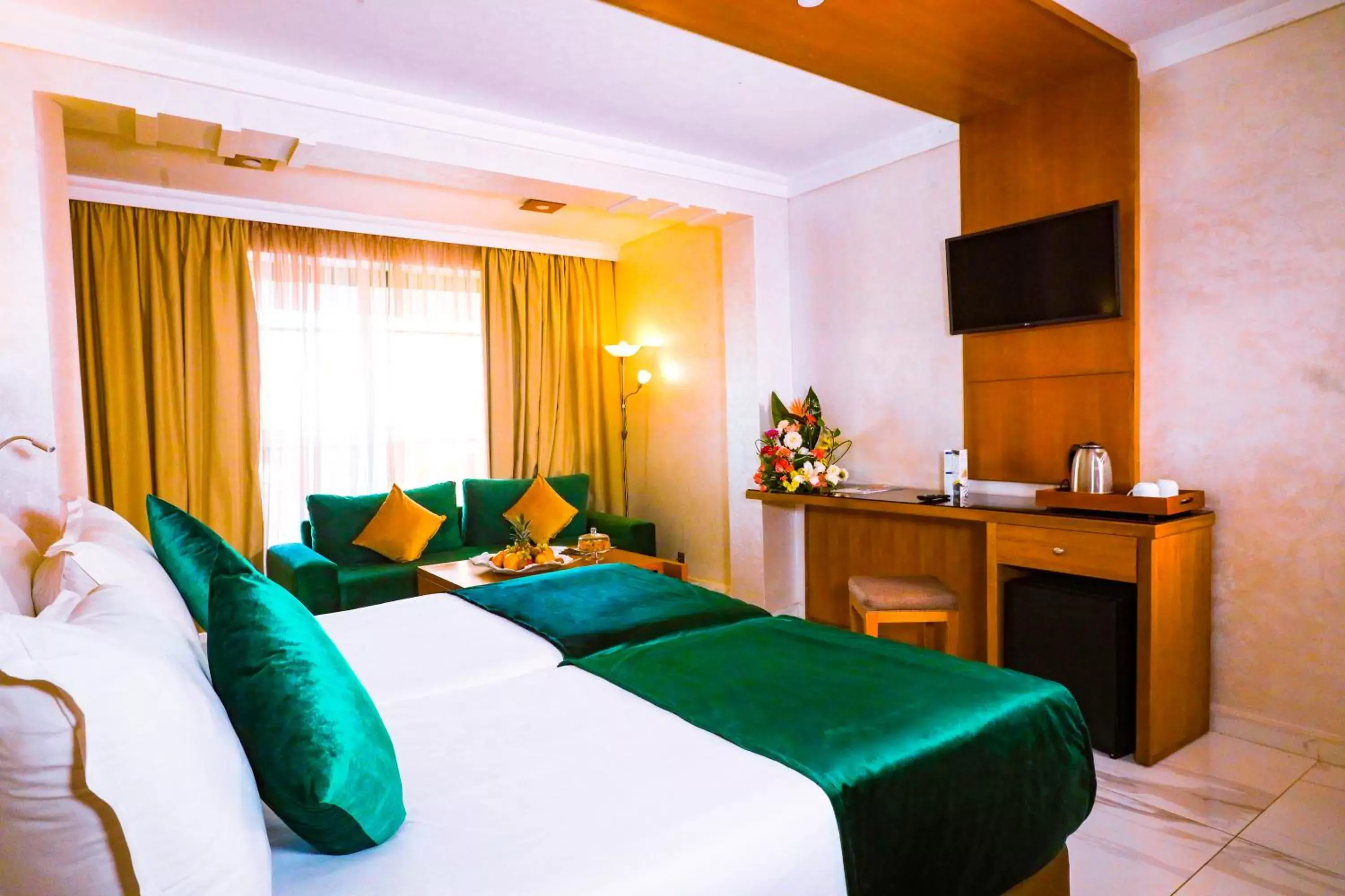 Bedroom, Bed in Hotel Argana Agadir