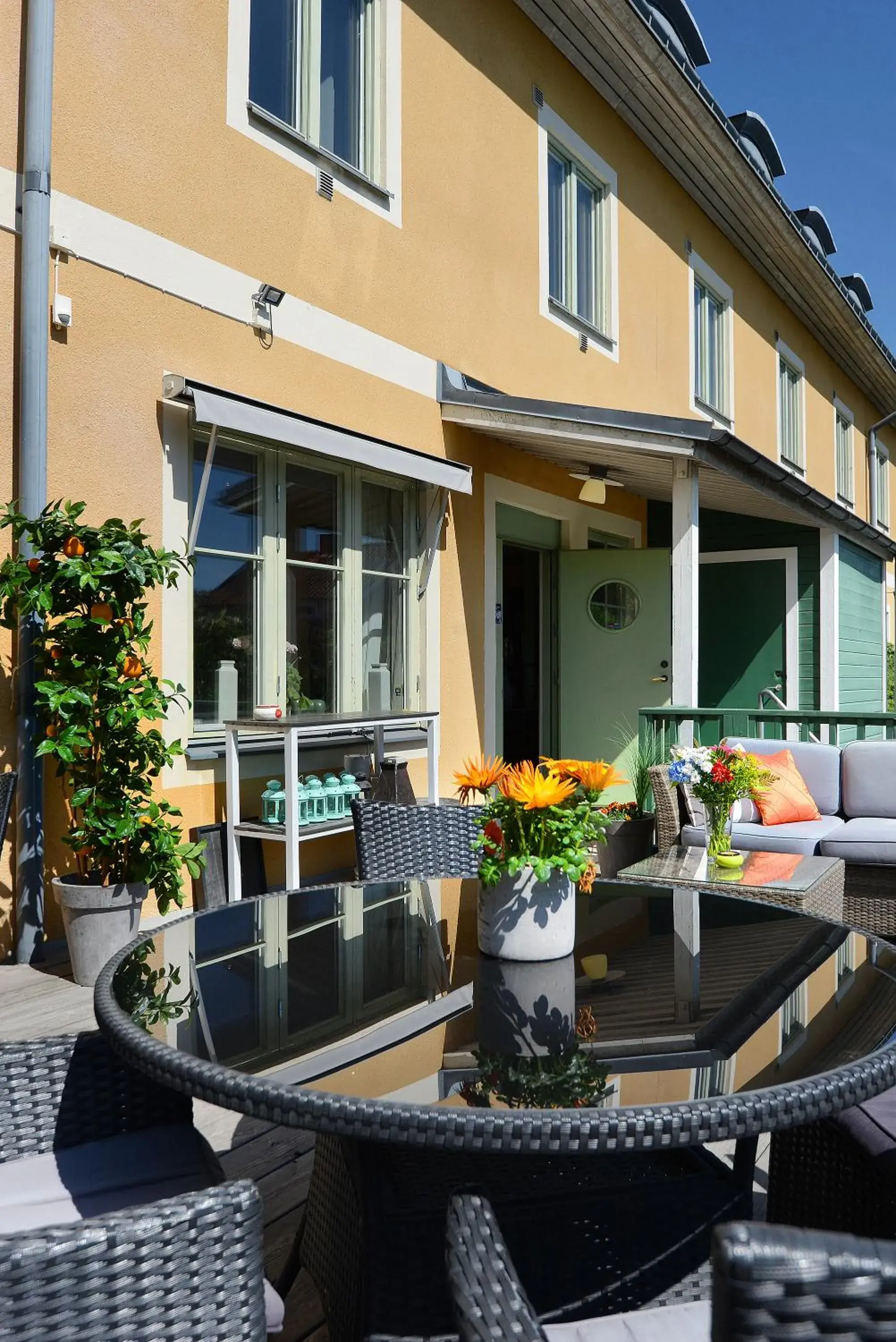 Balcony/Terrace in Maude´s Hotel Enskede Stockholm