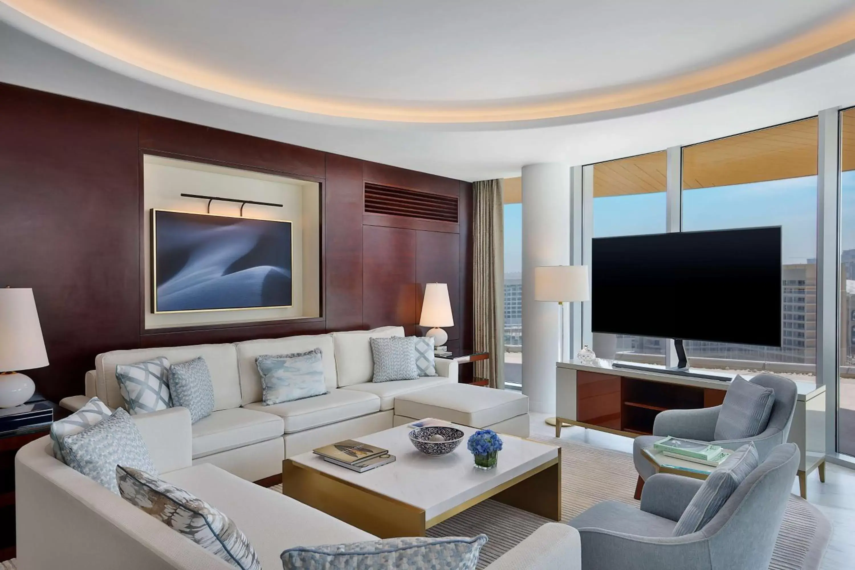 Living room, Seating Area in Waldorf Astoria Lusail, Doha