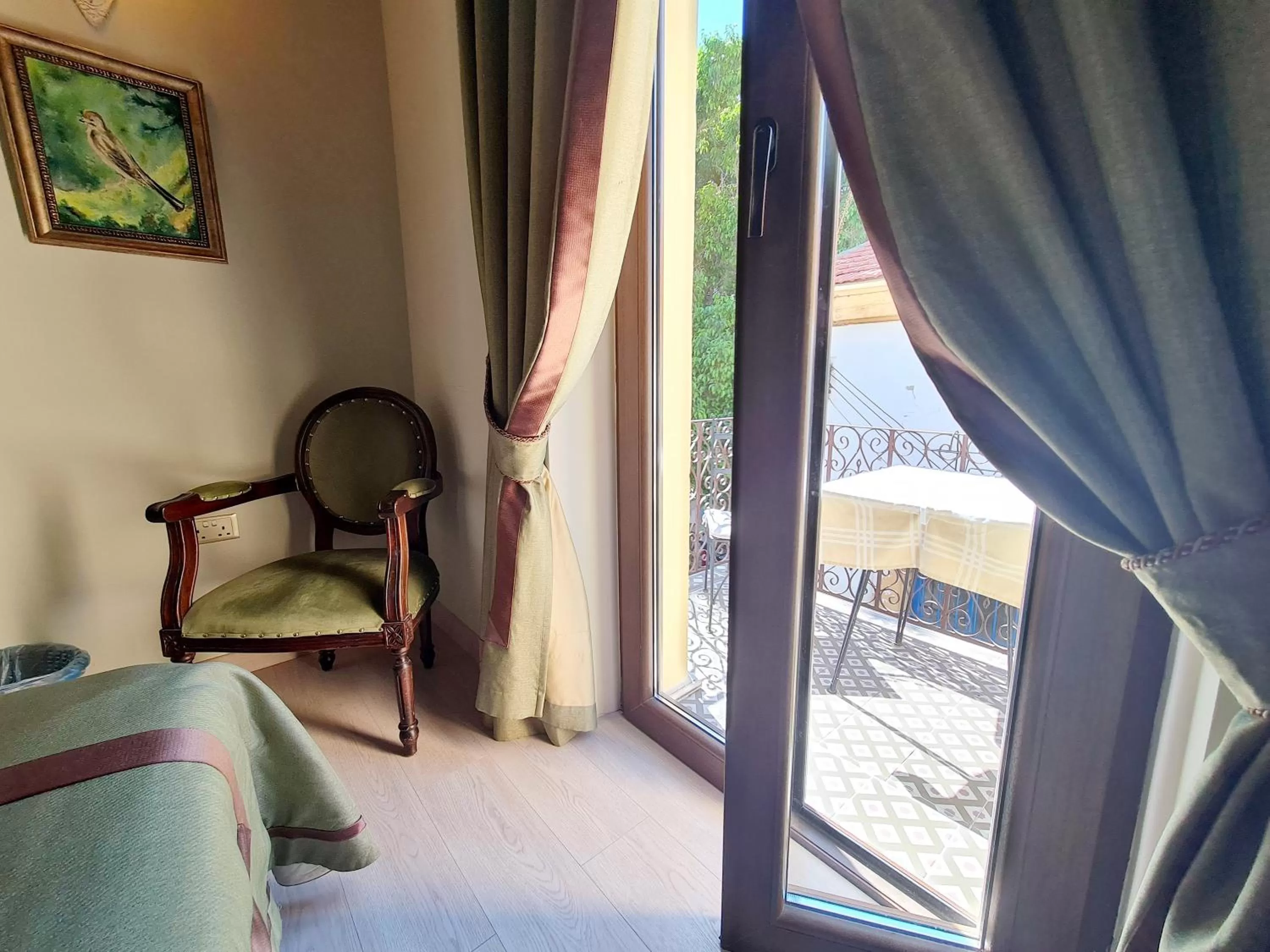 View (from property/room), Bed in SOFIA BOUTIQUE HOTEL