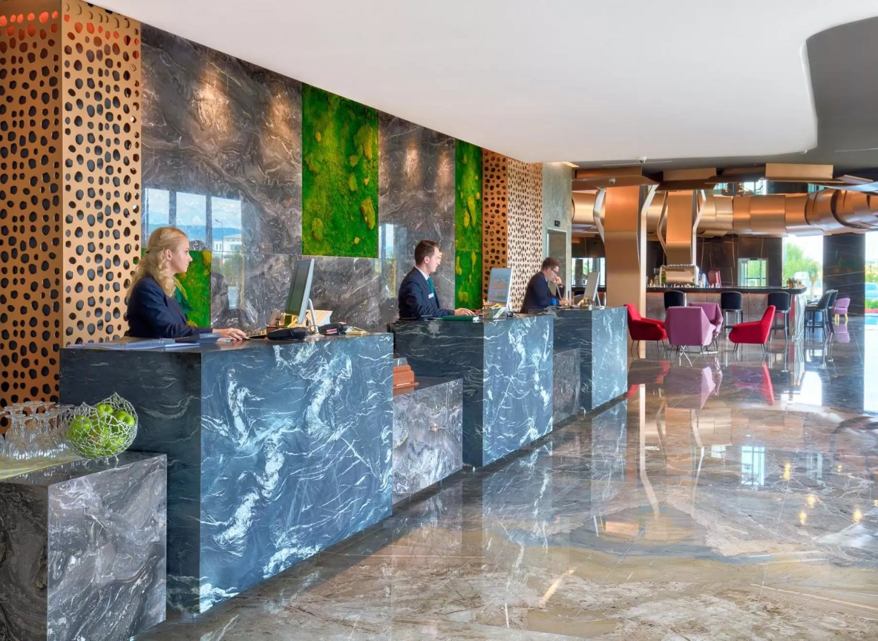 Staff in Emerald Hotel