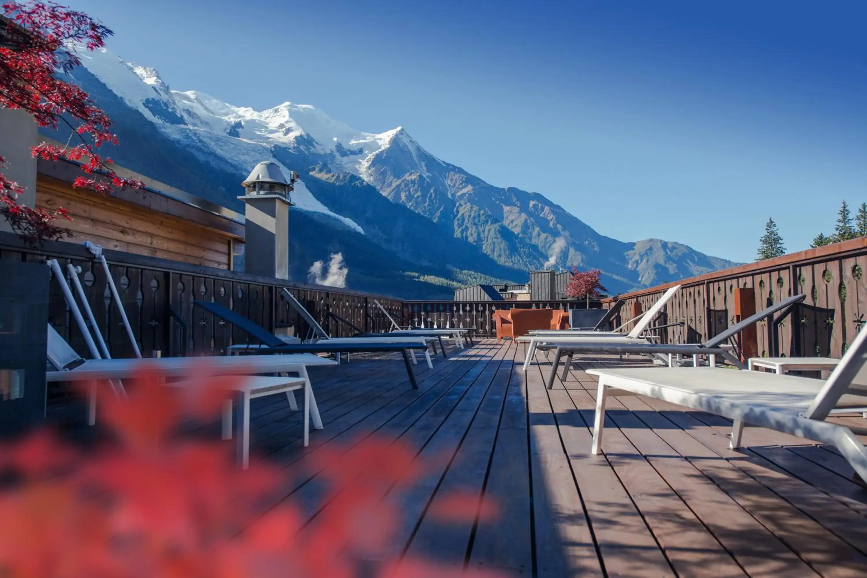 Balcony/Terrace, Mountain View in Park Hotel Suisse & Spa