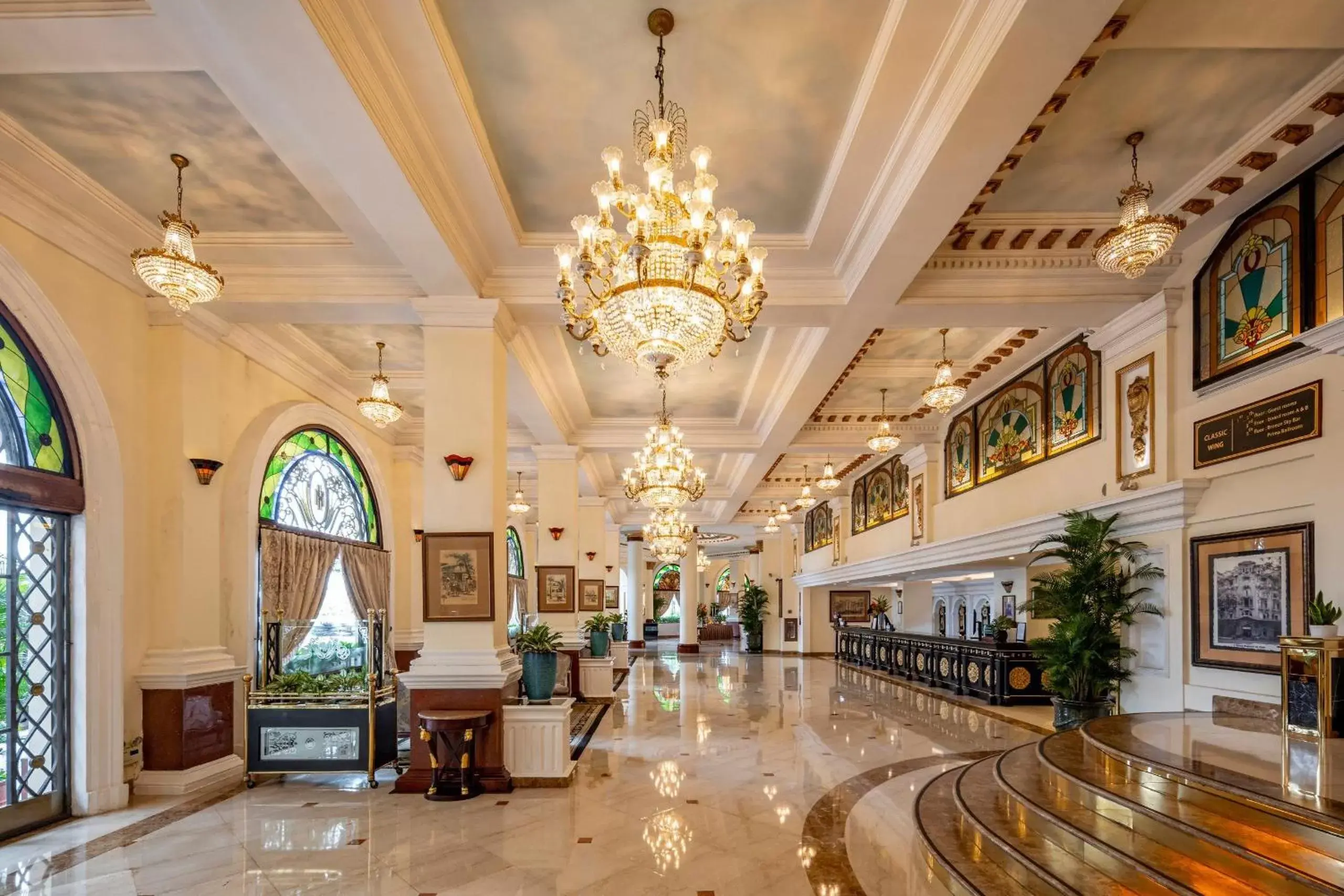 Lobby or reception in Hotel Majestic Saigon Lobby or reception in Hotel Majestic Saigon