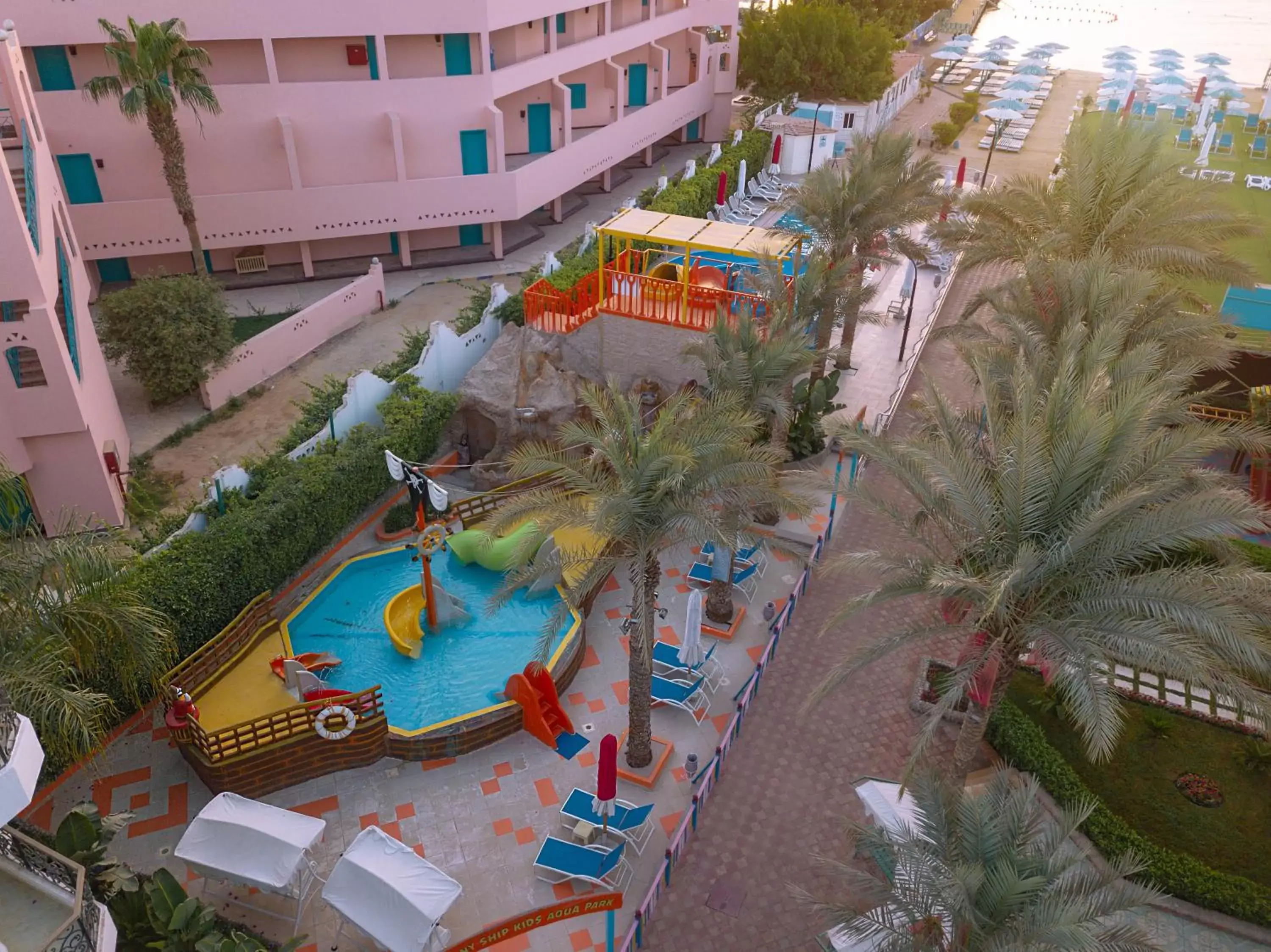 Bird's eye view, Pool View in MinaMark Beach Resort for Families and Couples Only