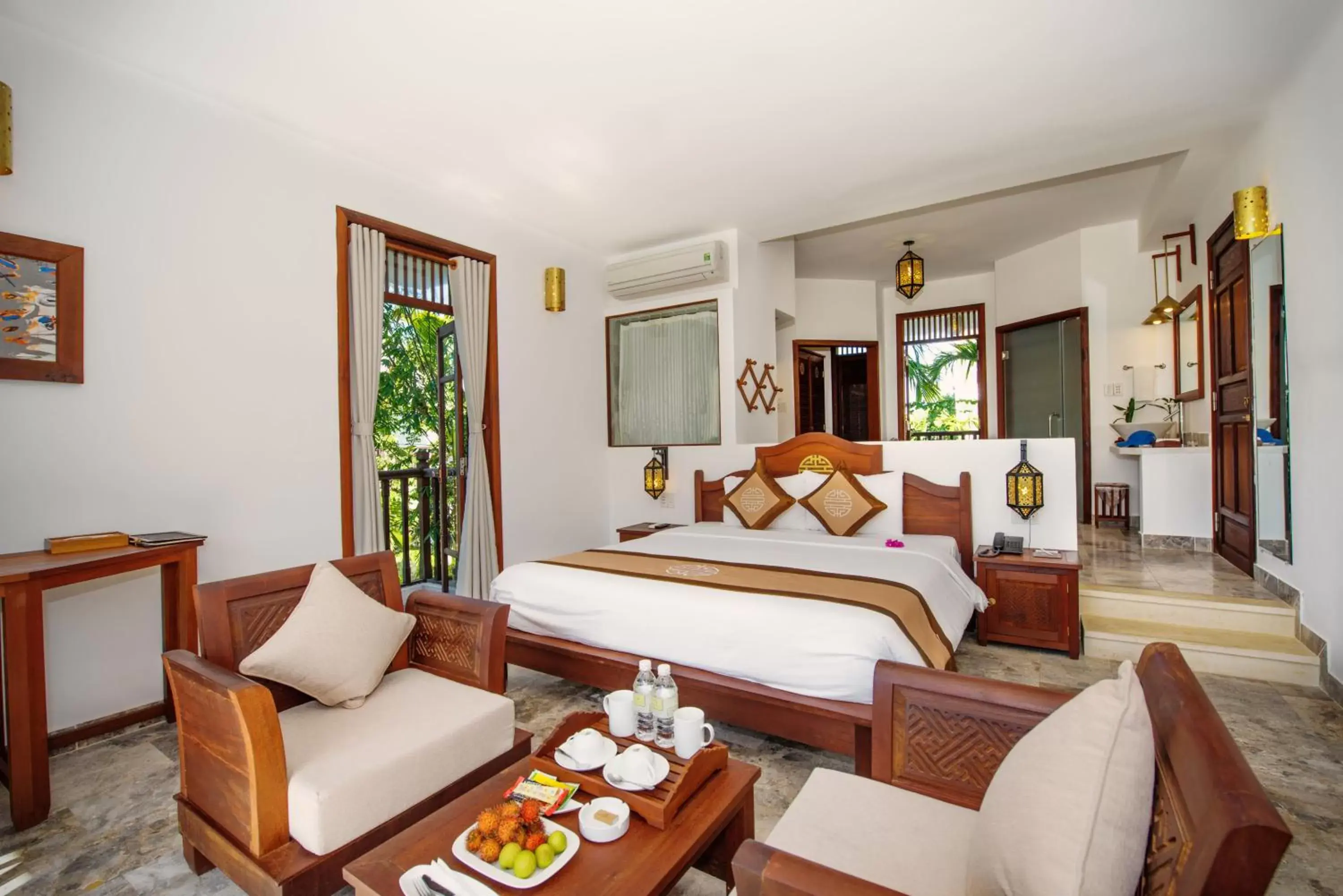 Deluxe Family Connecting Room with Garden View in Legacy Hoi An Resort - formerly Ancient House Village Resort & Spa