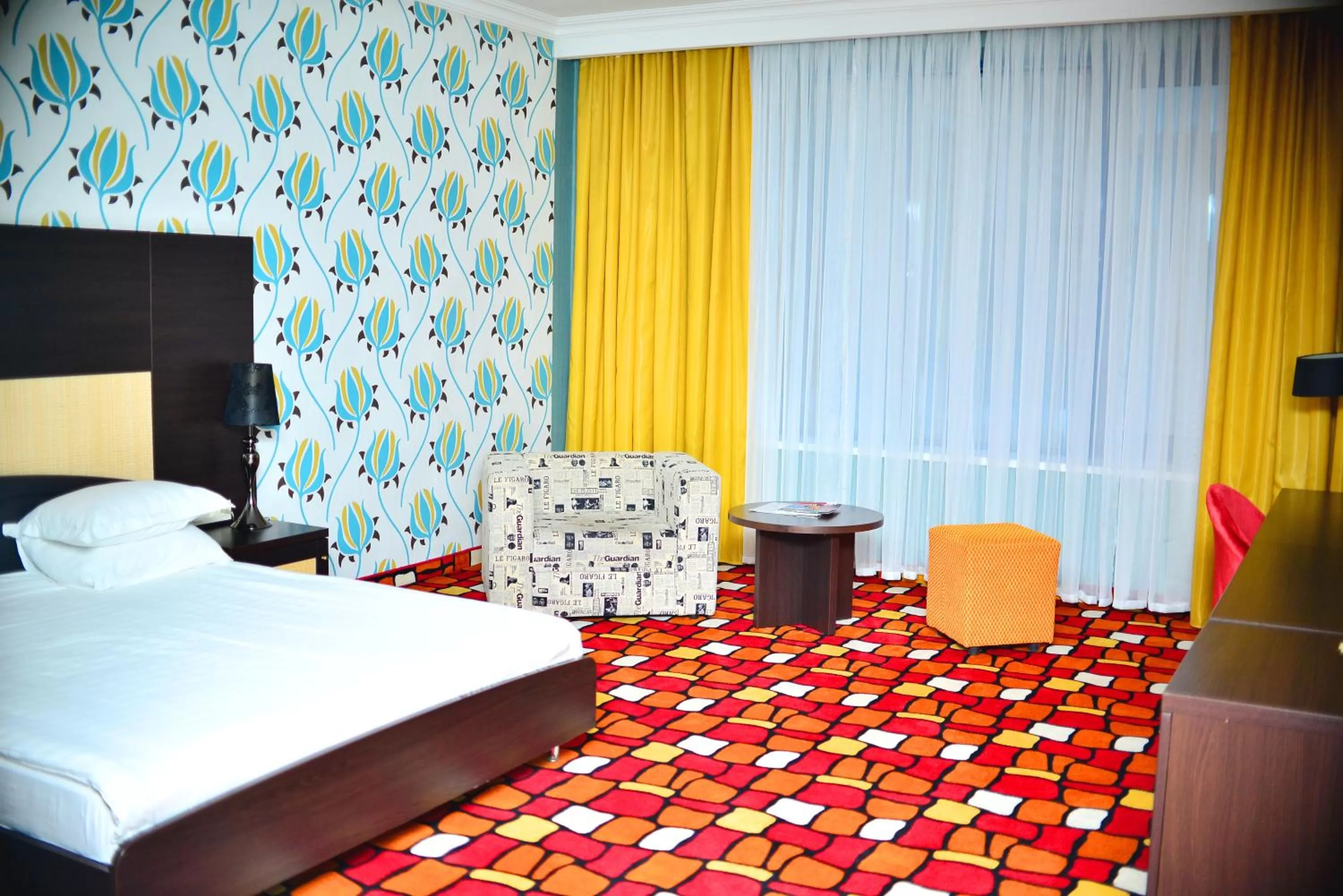 Bed in Sapar Standart Hotel