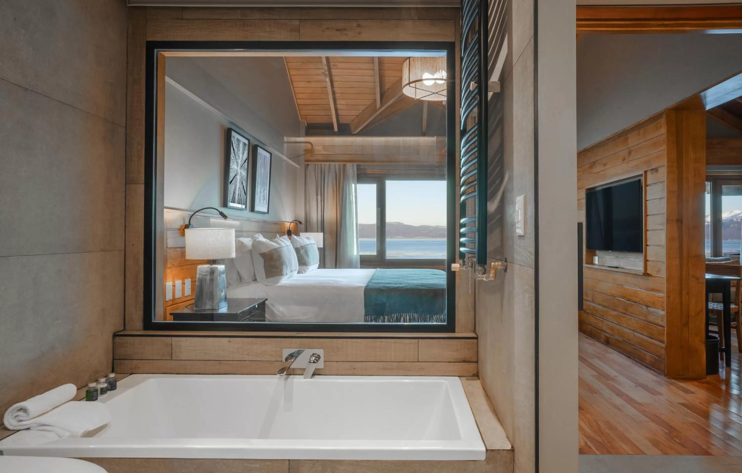 Bathroom, Bed in Los Cauquenes Resort + Spa + Experiences