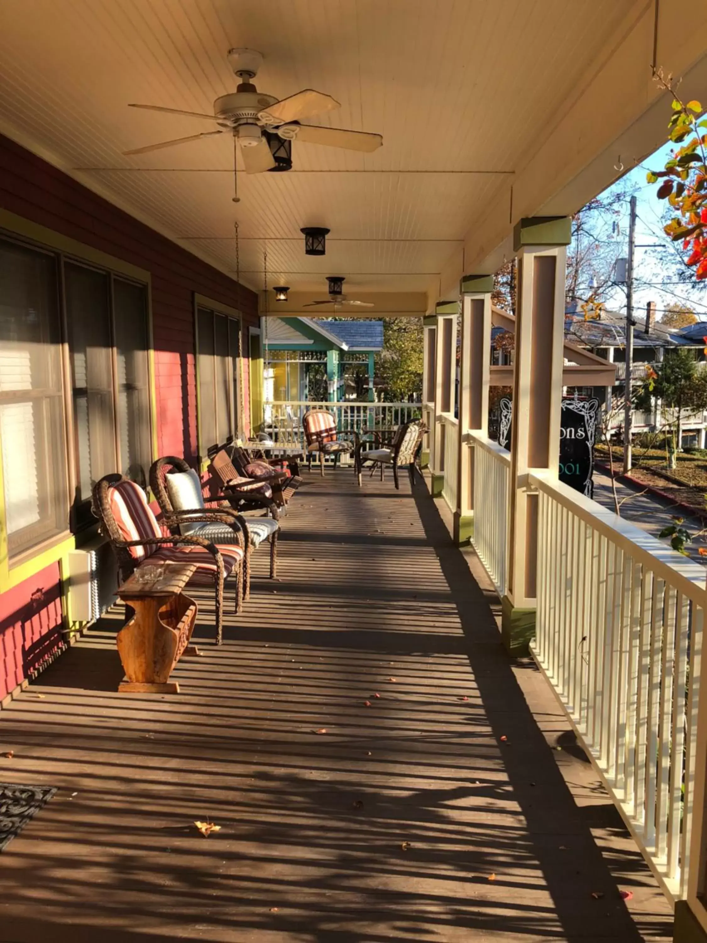 Patio, Restaurant/Places to Eat in All Seasons Inn