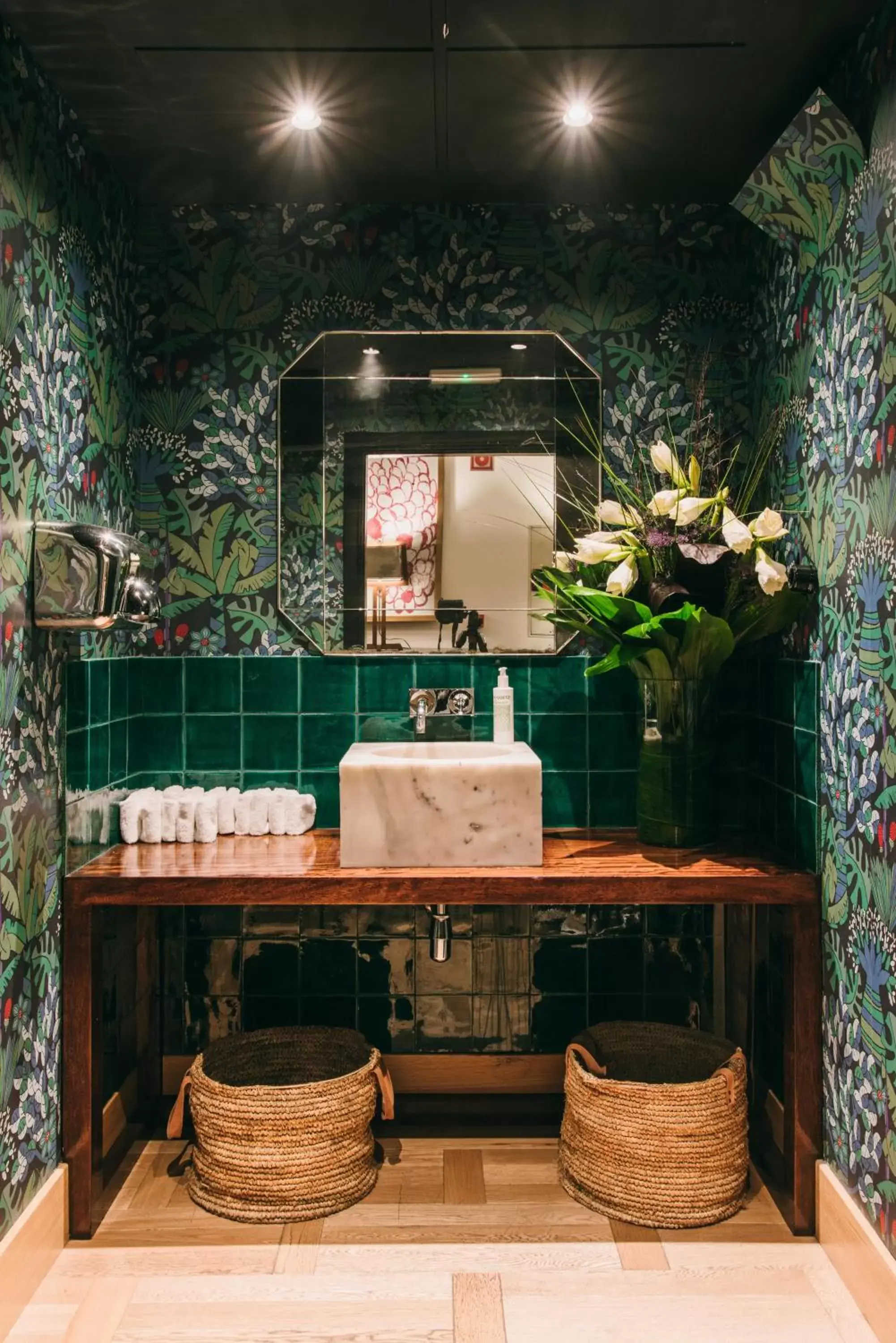 Bathroom in Hotel Pulitzer Barcelona