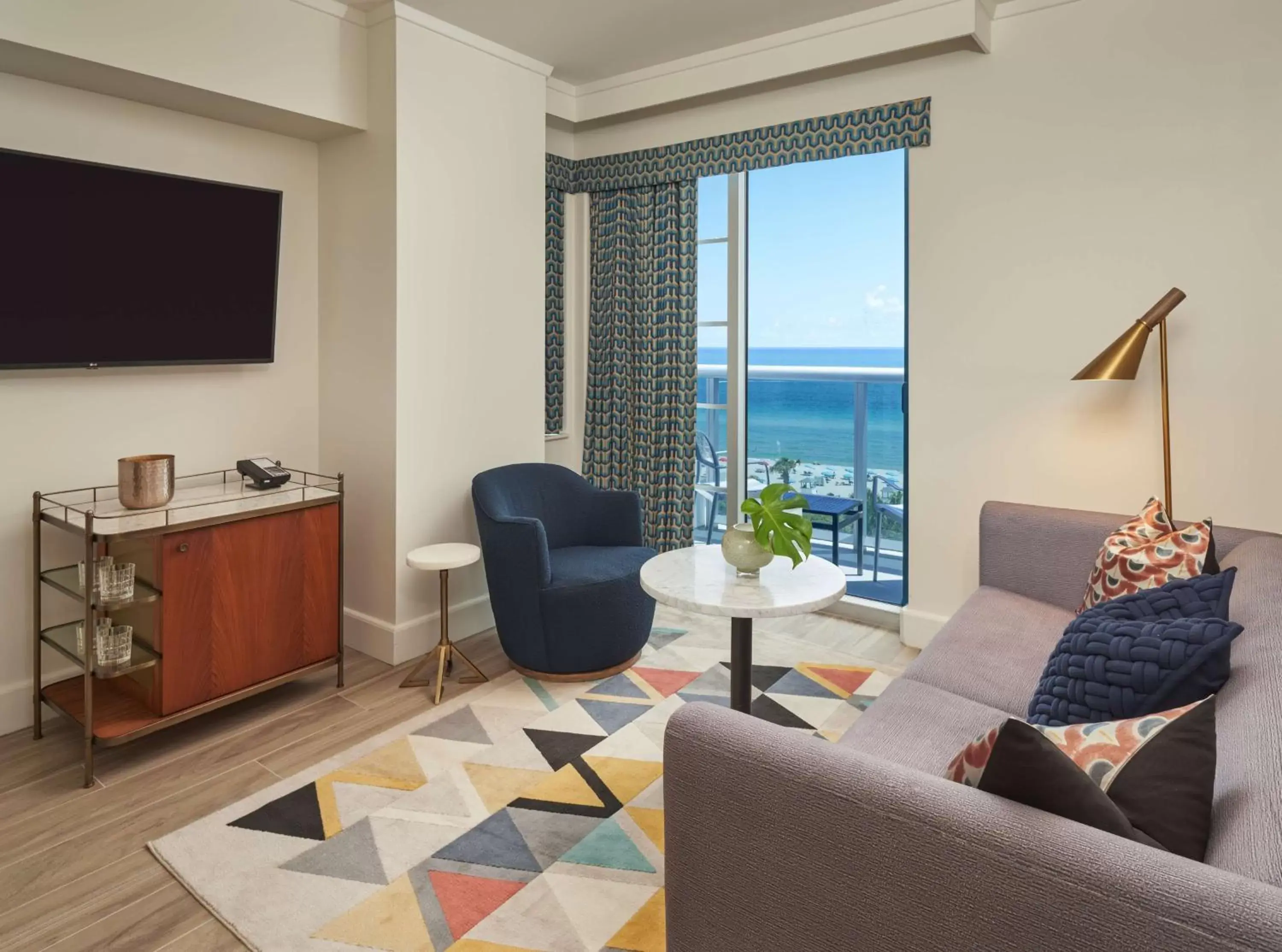 Oceanfront Deluxe Suite with Balcony in The Confidante Miami Beach, part of Hyatt