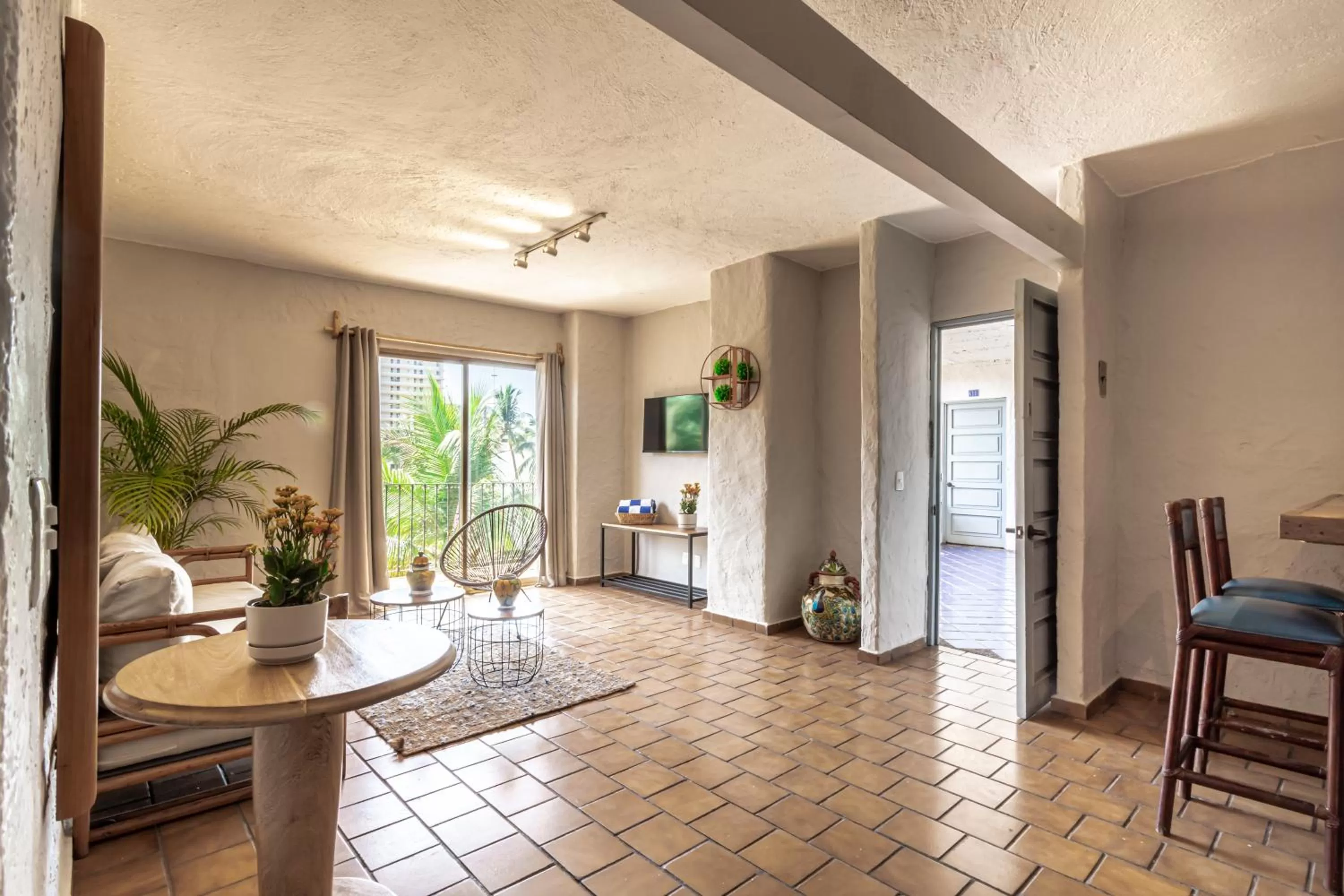 Living room in Soy Local Puerto Vallarta