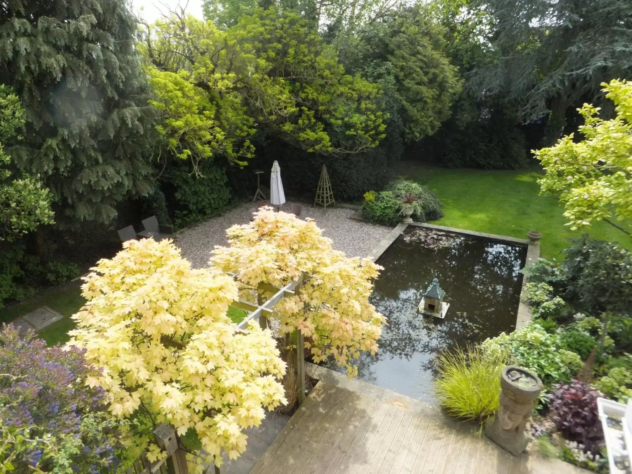 Garden in Treherne House & The Malvern Retreat