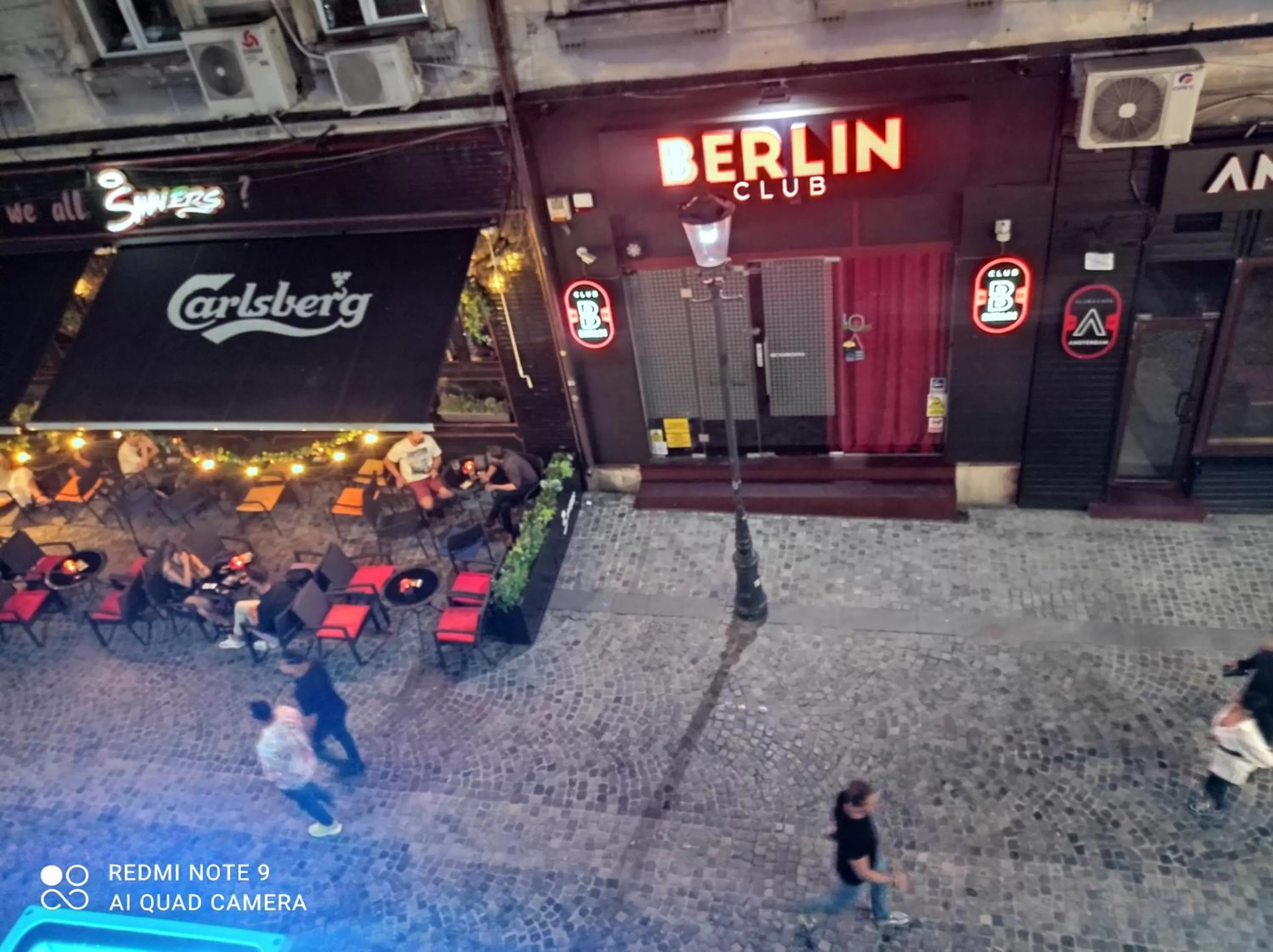Bird's eye view in New Era Hotel Old Town Party Zone Bucharest- parking with fee nearby - NOT at the hotel !