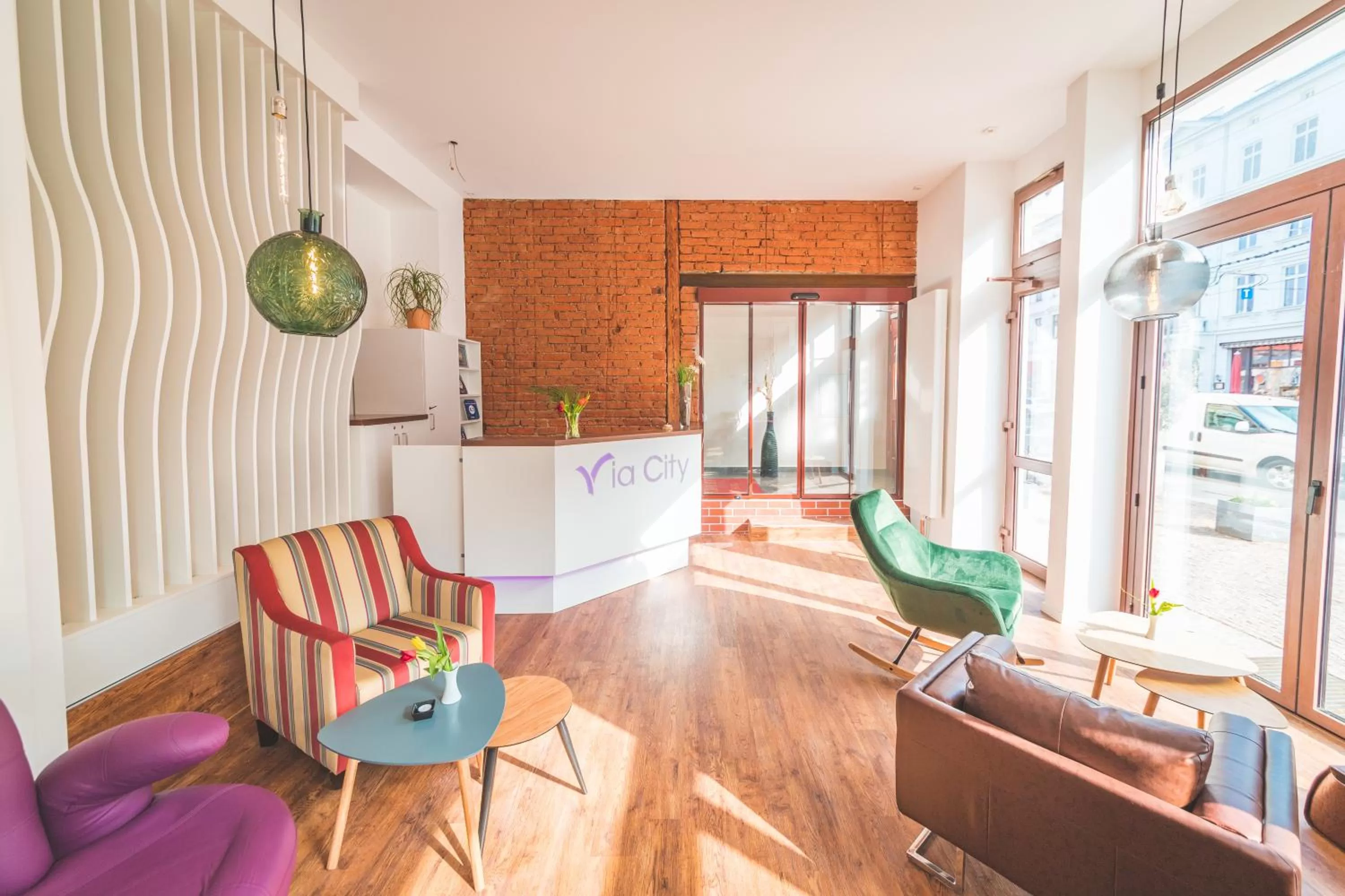 Lounge or bar in Hotel via City Leipzig Mitte